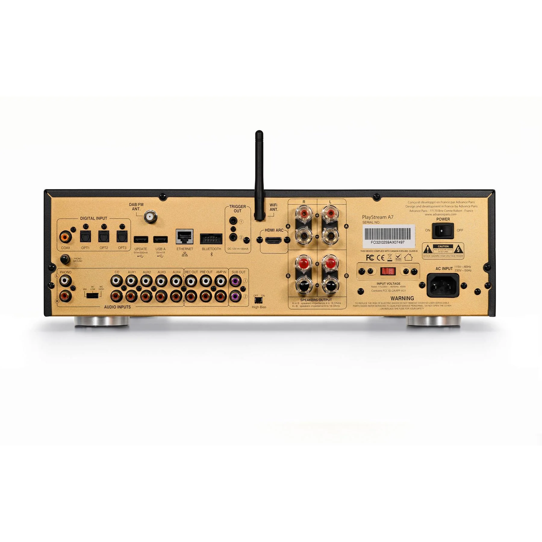 Advance Paris PlayStream A7 Streaming Integrated Amplifier - Image 2