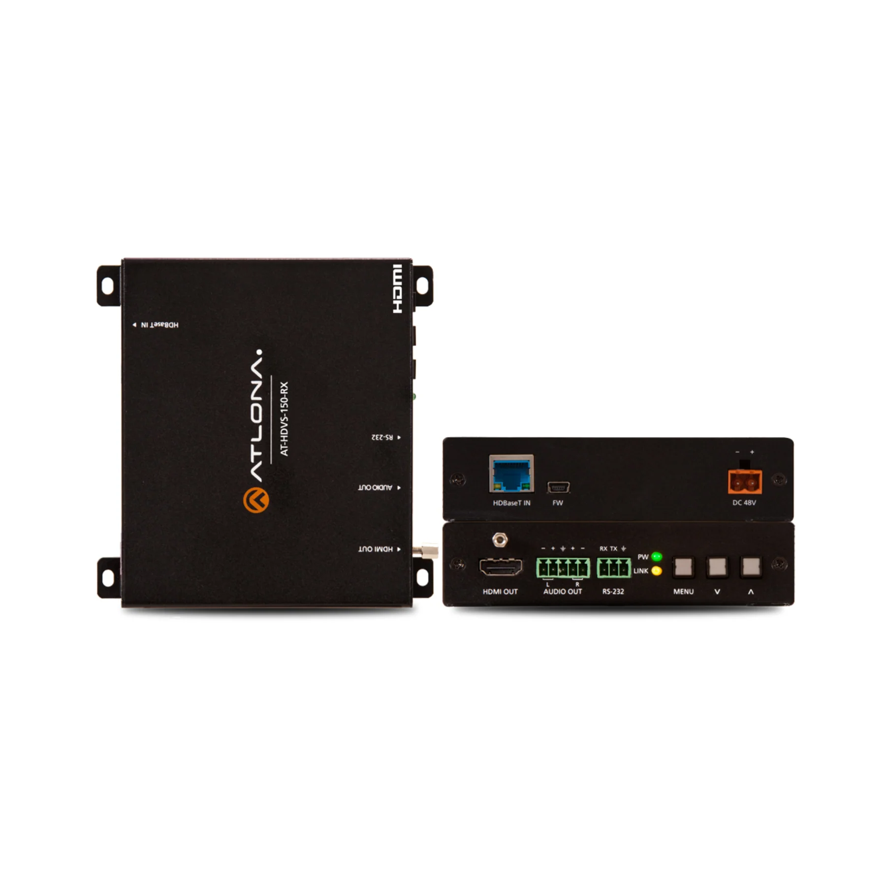 Atlona AT-HDVS-150-RX - HDBaseT Scaler with HDMI and Analog Outputs - Clearance / Open Box