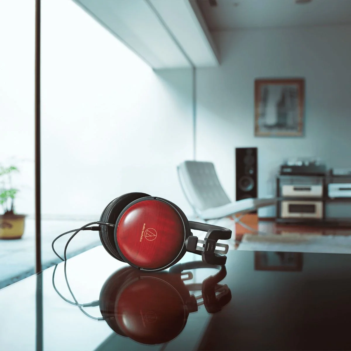 Audio Technica ATH-AWAS Closed Back Wood Headphones - Image 5