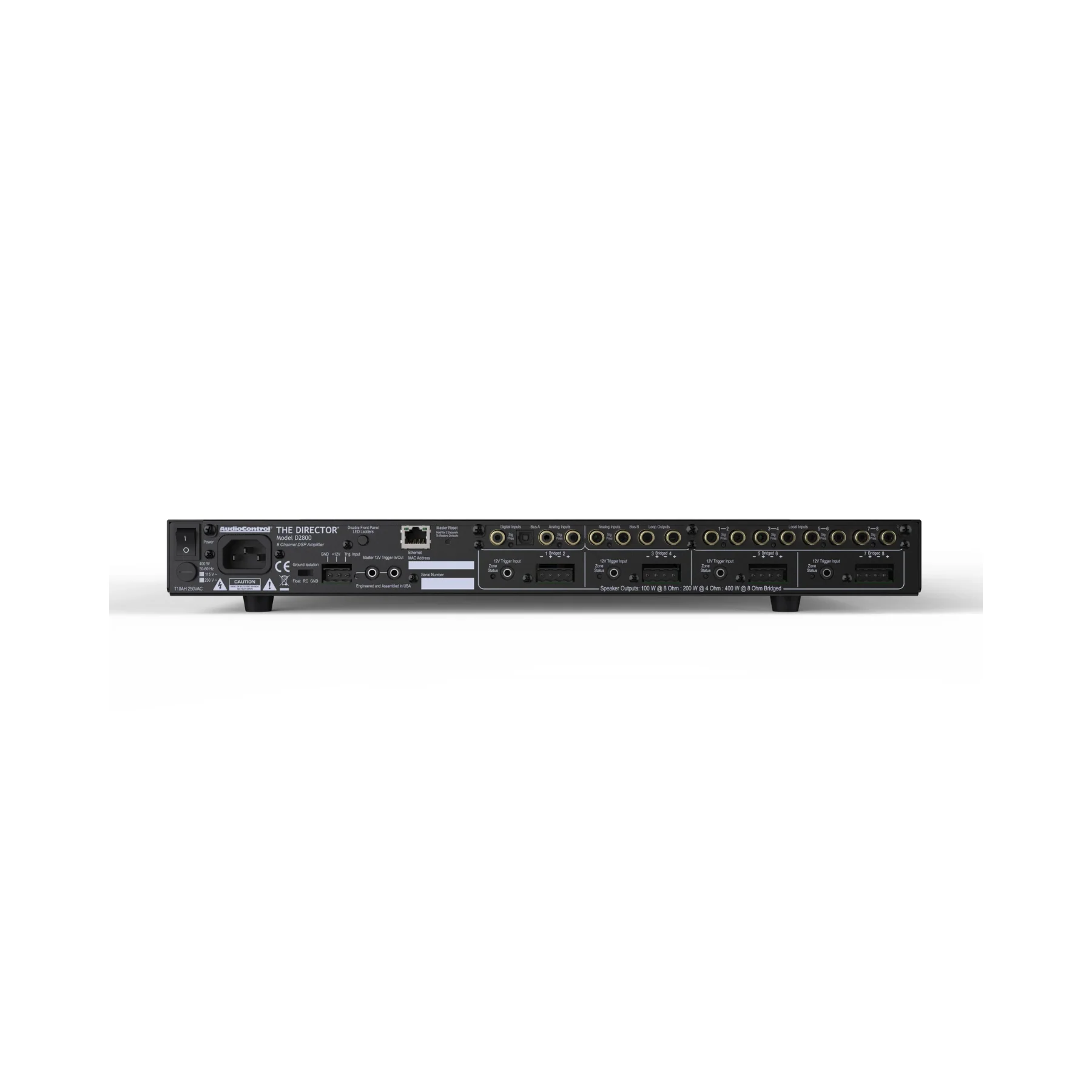 AudioControl Director D2800 8-Channel High-Power Network DSP Amplifier - Clearance / Open Box - Image 3