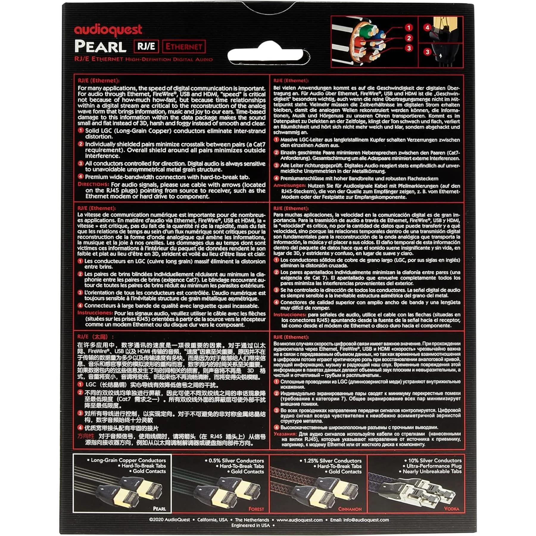 AudioQuest RJ/E Pearl Cat 7 Ethernet Cable - Image 4