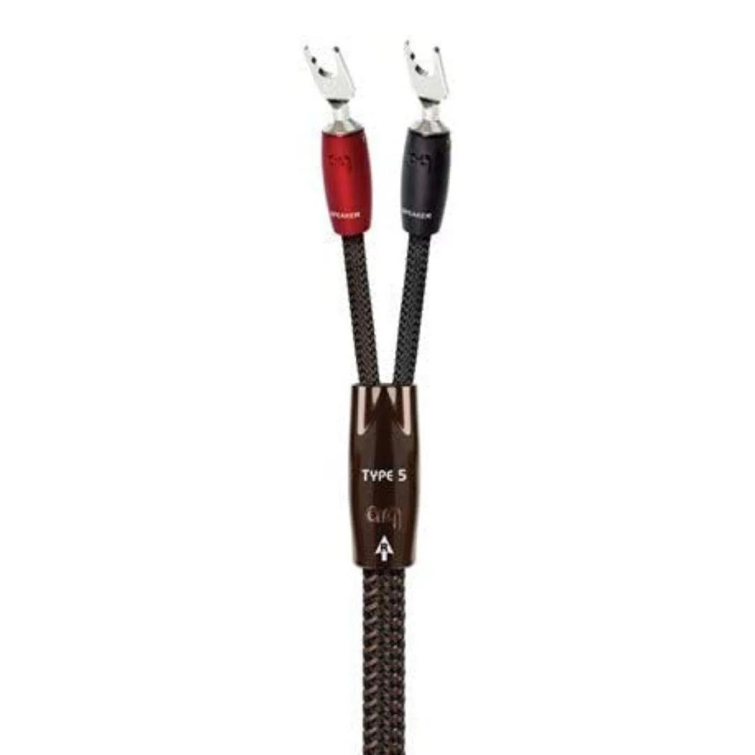 AudioQuest Type 5 Speaker Wire Pair with Spades - Discontinued