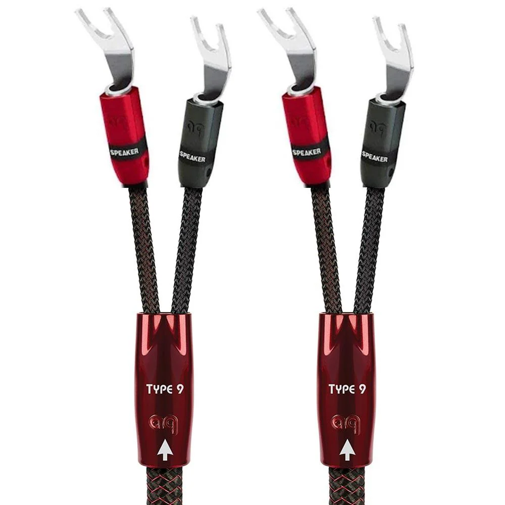 AudioQuest Type-9 Speaker Wire with Silver Spades - Discontinued
