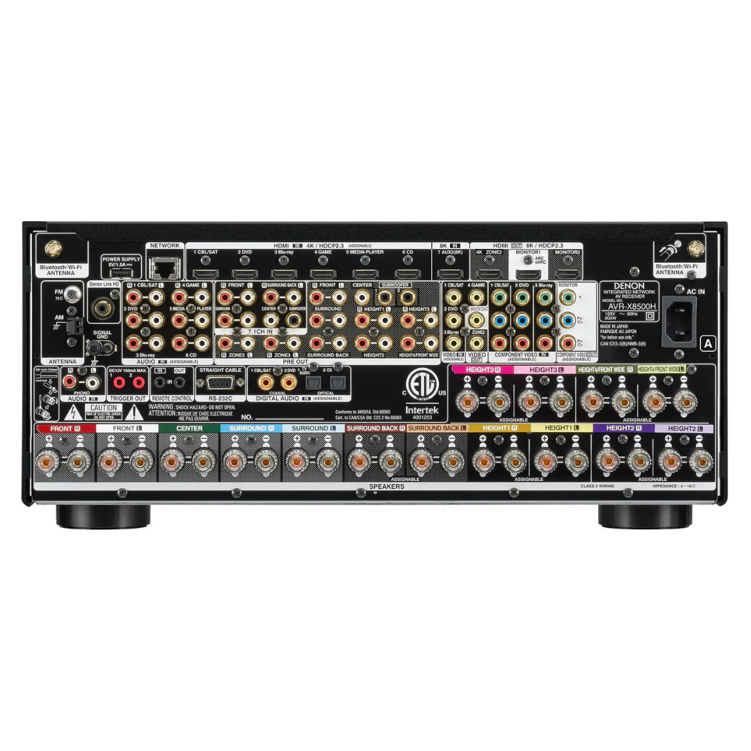Denon AVR-X8500HA 13.2 Ch. AV Receiver with 3D Audio, HEOS Built-in and Voice Control - Image 4