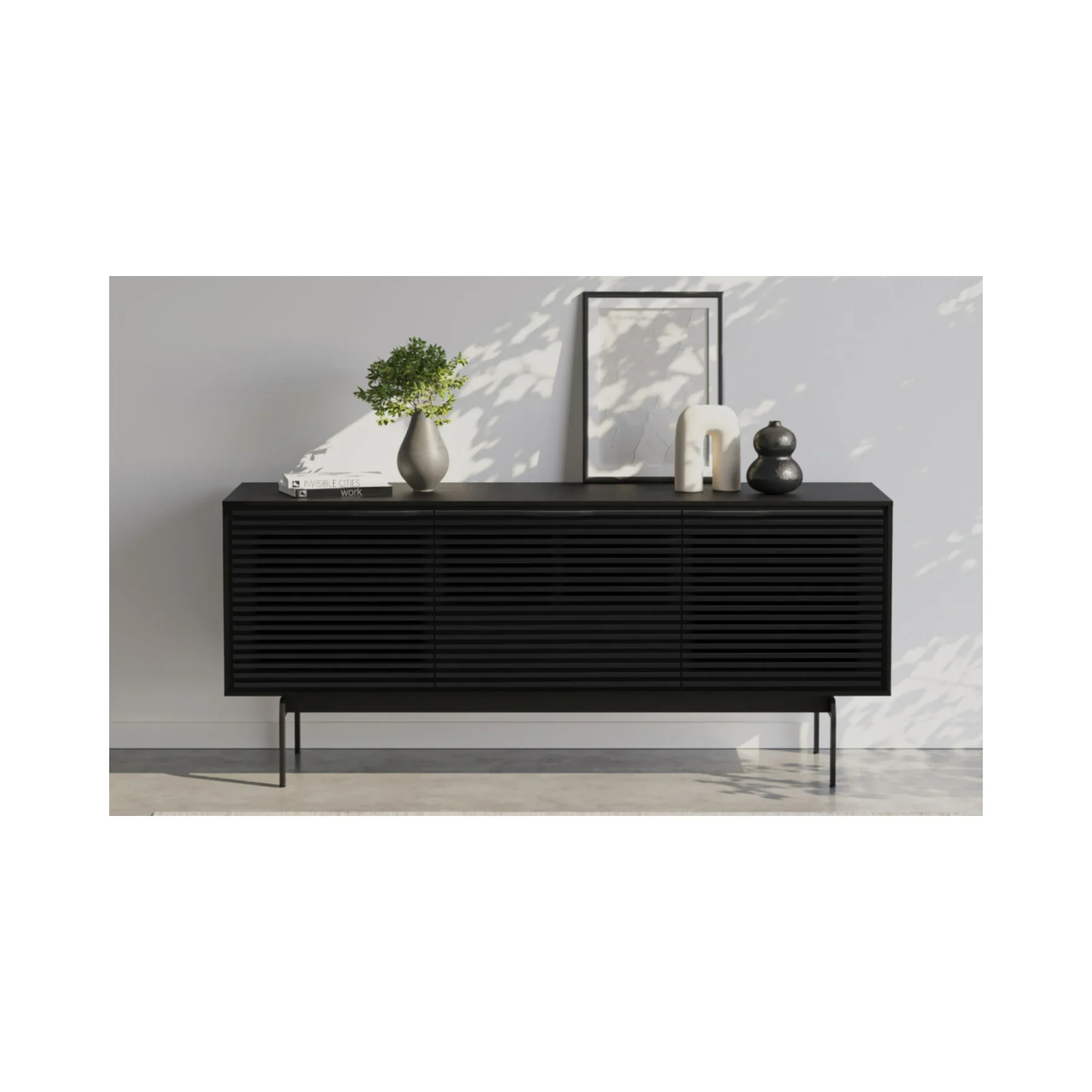 BDI 7473 Low Profile Cabinet (Ebonized Ash) - Image 4