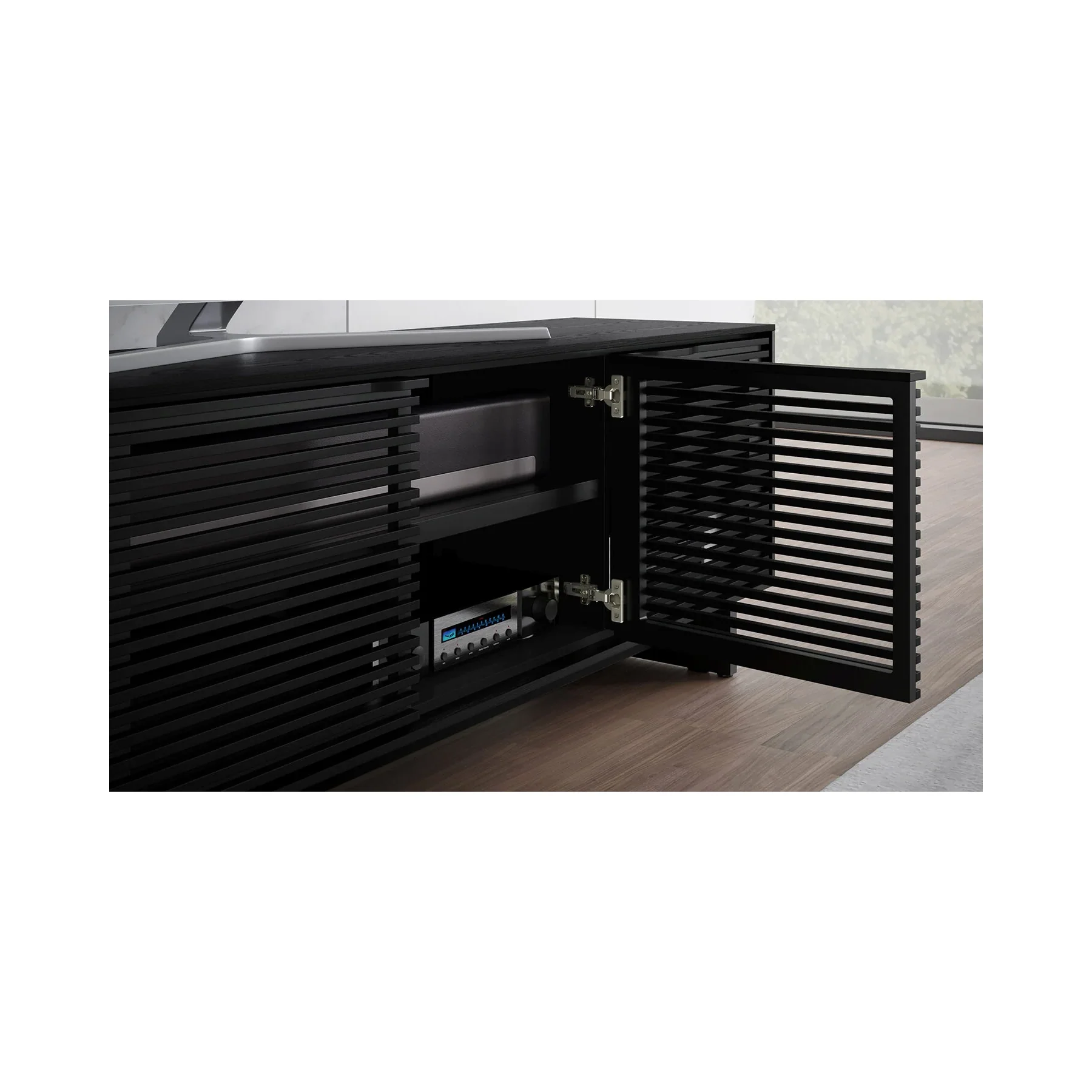 BDI 7479 Large TV Stand (Ebonized Ash) - Image 5