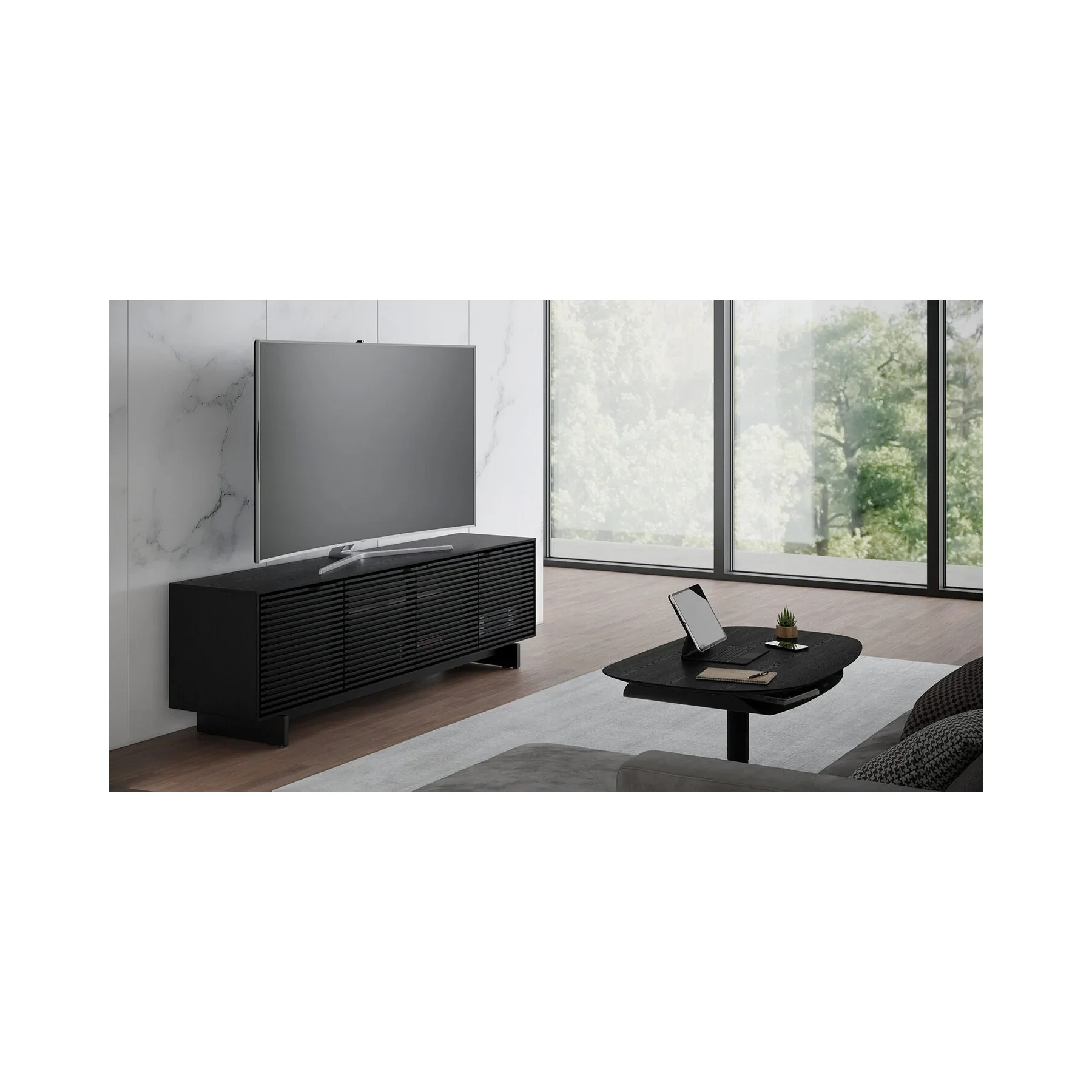 BDI 7479 Large TV Stand (Ebonized Ash) - Image 6