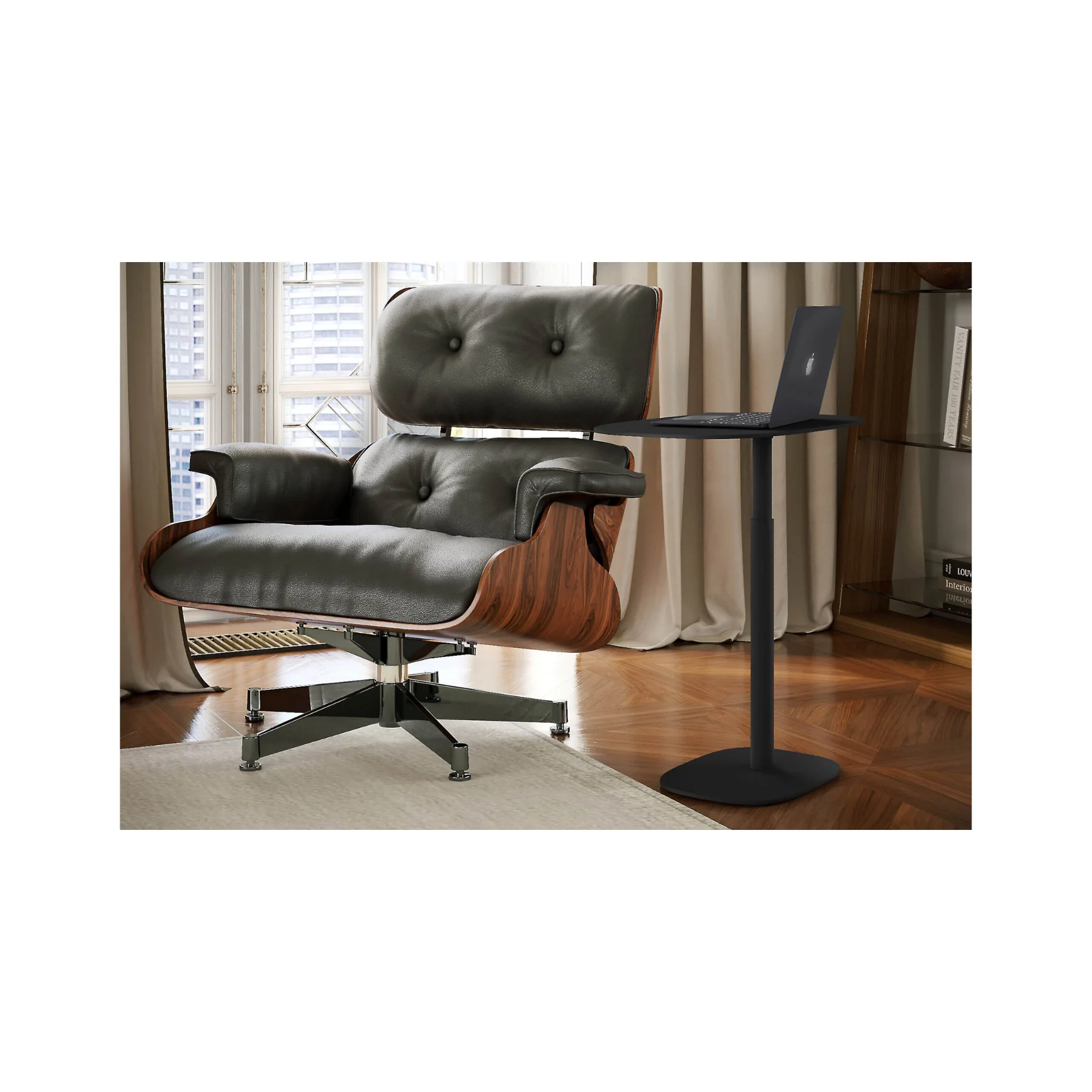 BDI Serif 1045 Lift Laptop Side Table - Image 4