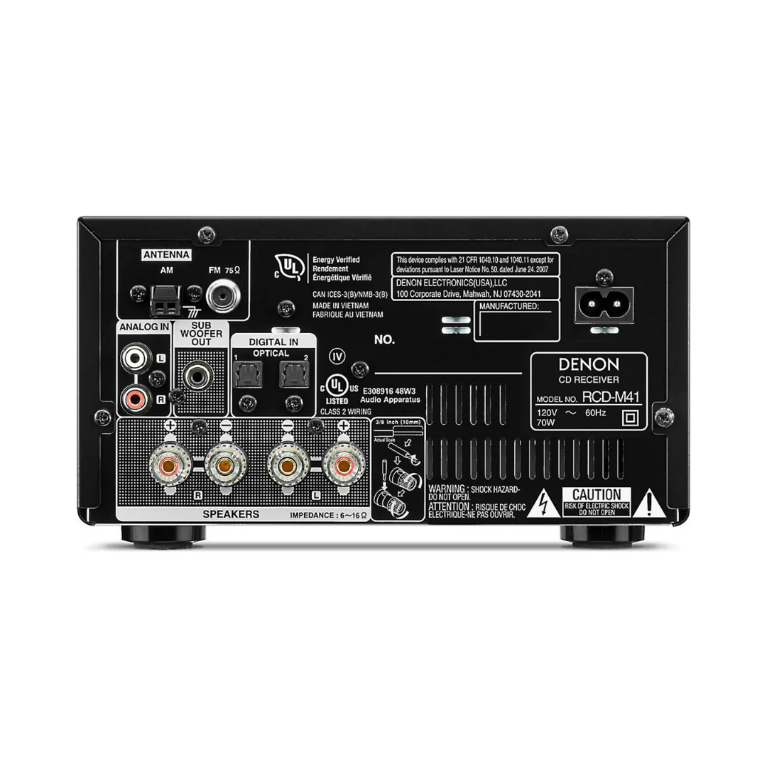Denon D-M41 HiFi System with CD Player, Bluetooth® and FM/AM Tuner - Image 3