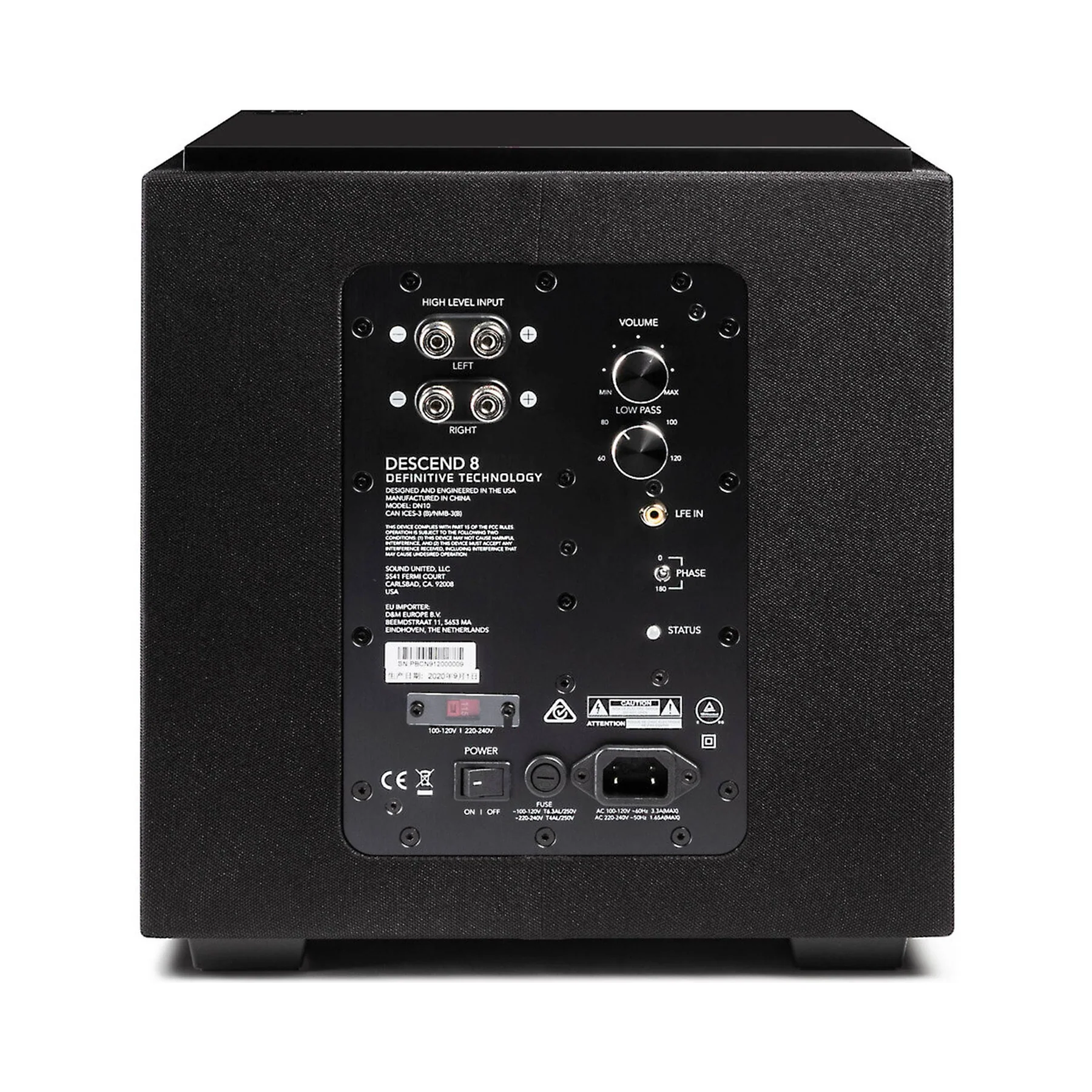 Definitive Technology Descend Series DN8 - 8" Subwoofer - Clearance / Open Box - Image 3