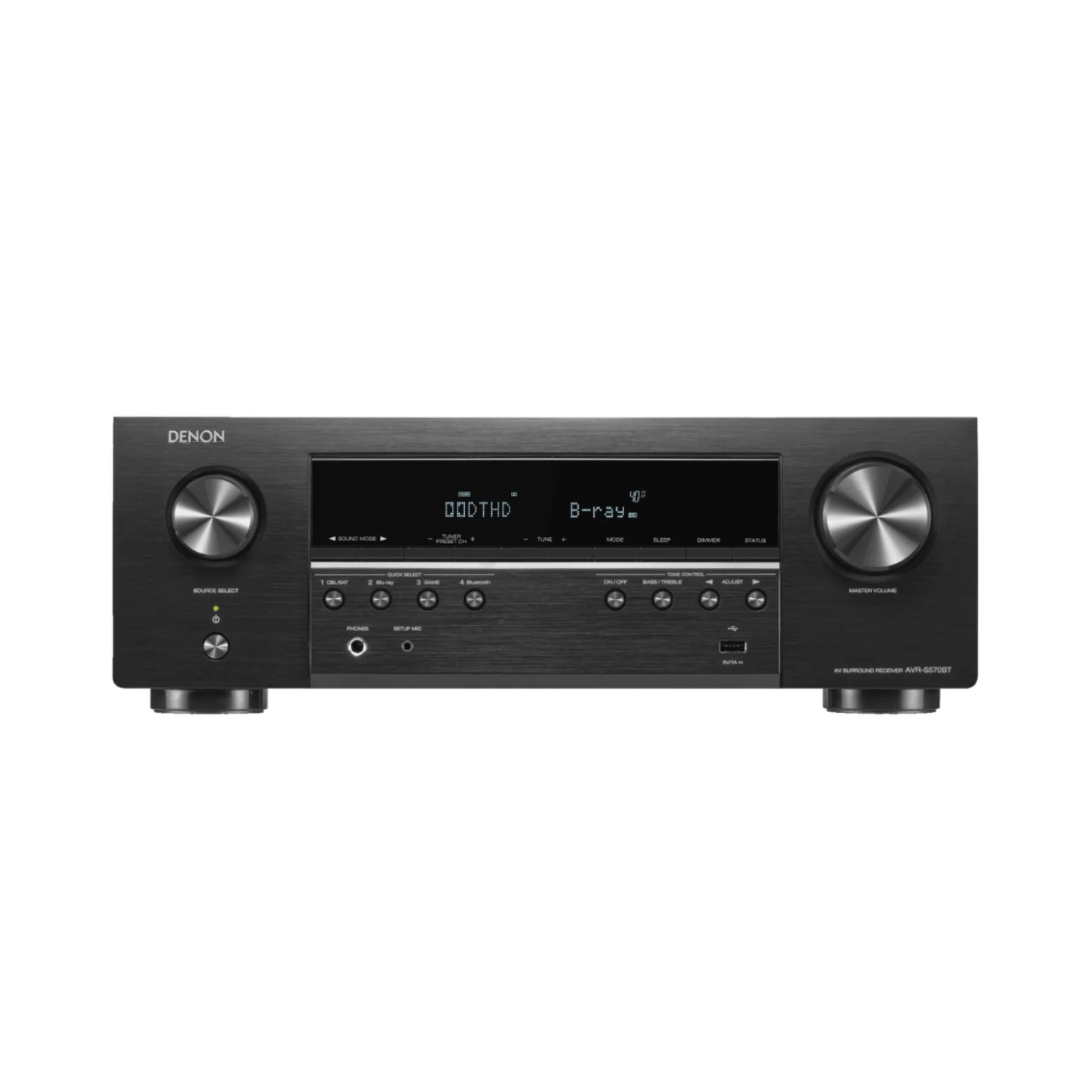 Denon AVR-S570BT 8K Video & Surround Sound 5.2 Ch. Receiver - Clearance/ Open Box