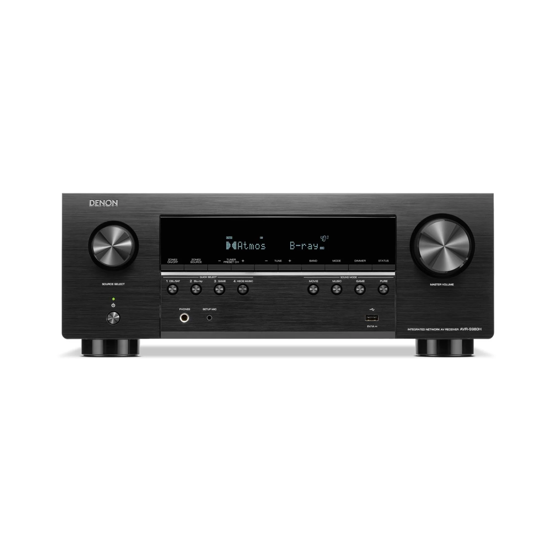 Denon AVR-S980H 7.2 Channel 8K AV Receiver with HEOS Built-in