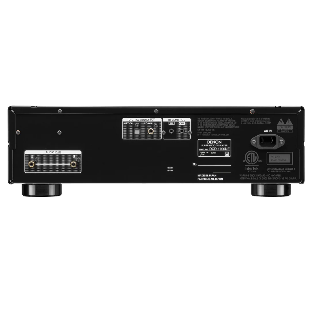 Denon DCD-1700NE CD/SACD Player with Advanced AL32 Processing Plus - Image 6