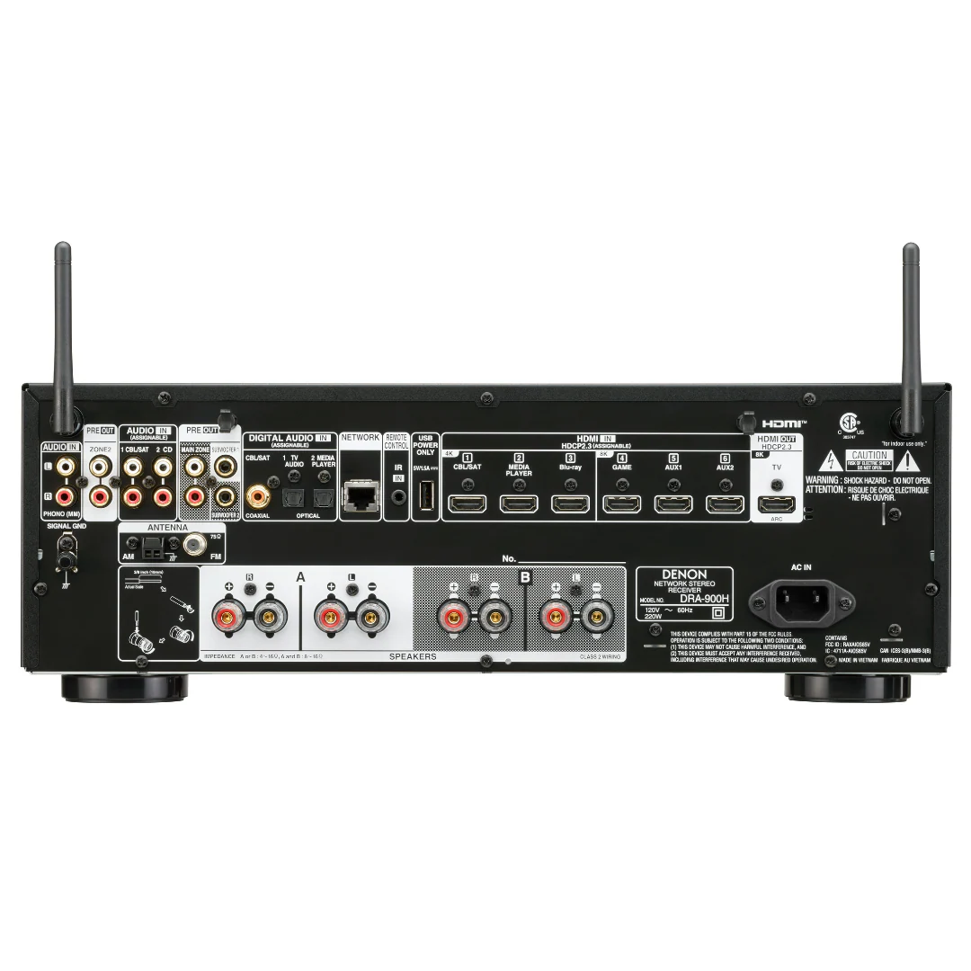 Denon DRA-900H 2.2 Ch 8K Stereo Receiver - Image 3