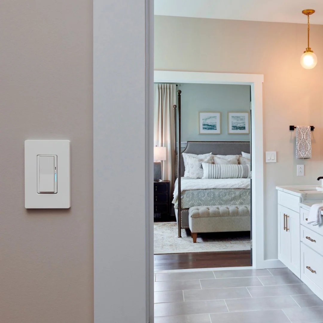 Lutron Diva Smart Dimmer Switch Starter Kit for Caséta Smart Lighting | DVRF-BDG-1DP | White - Image 5