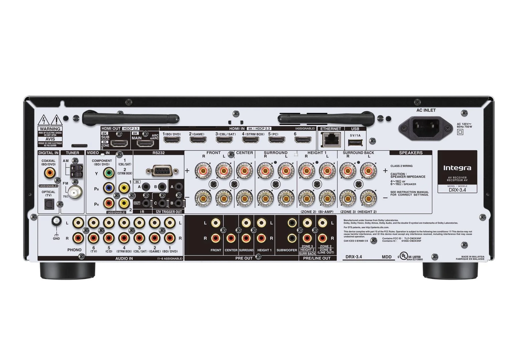Integra DRX 3.4 - 9.2-Channel Network AV Receiver - Image 4
