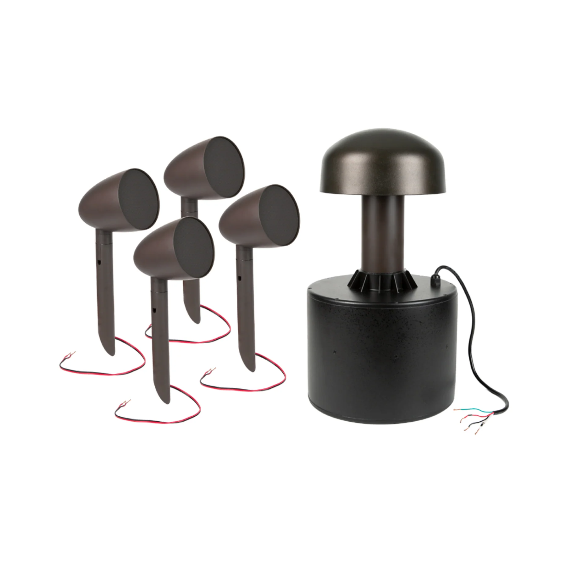 Episode ES-TERRAIN-SYS-4.1 Terrain Series Outdoor Speaker System with 4 x 4" Satellite Speakers, 1 x 8" Subwoofer - Clearance / Open Box
