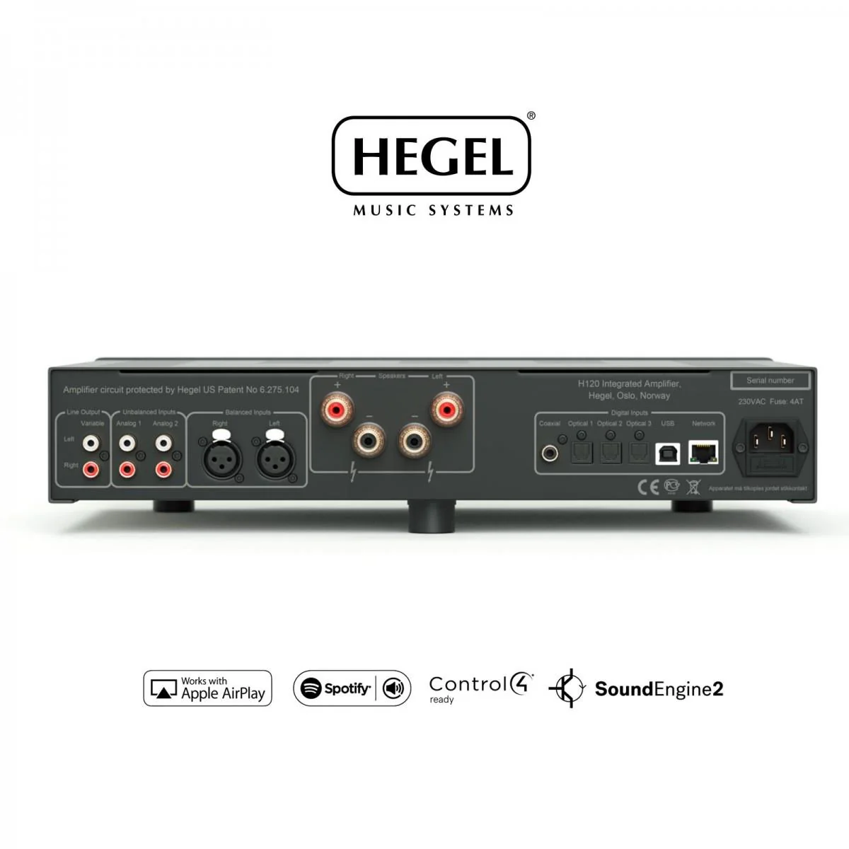 Hegel H120 Integrated Streaming Amplifier - Clearance / Open Box - Image 5