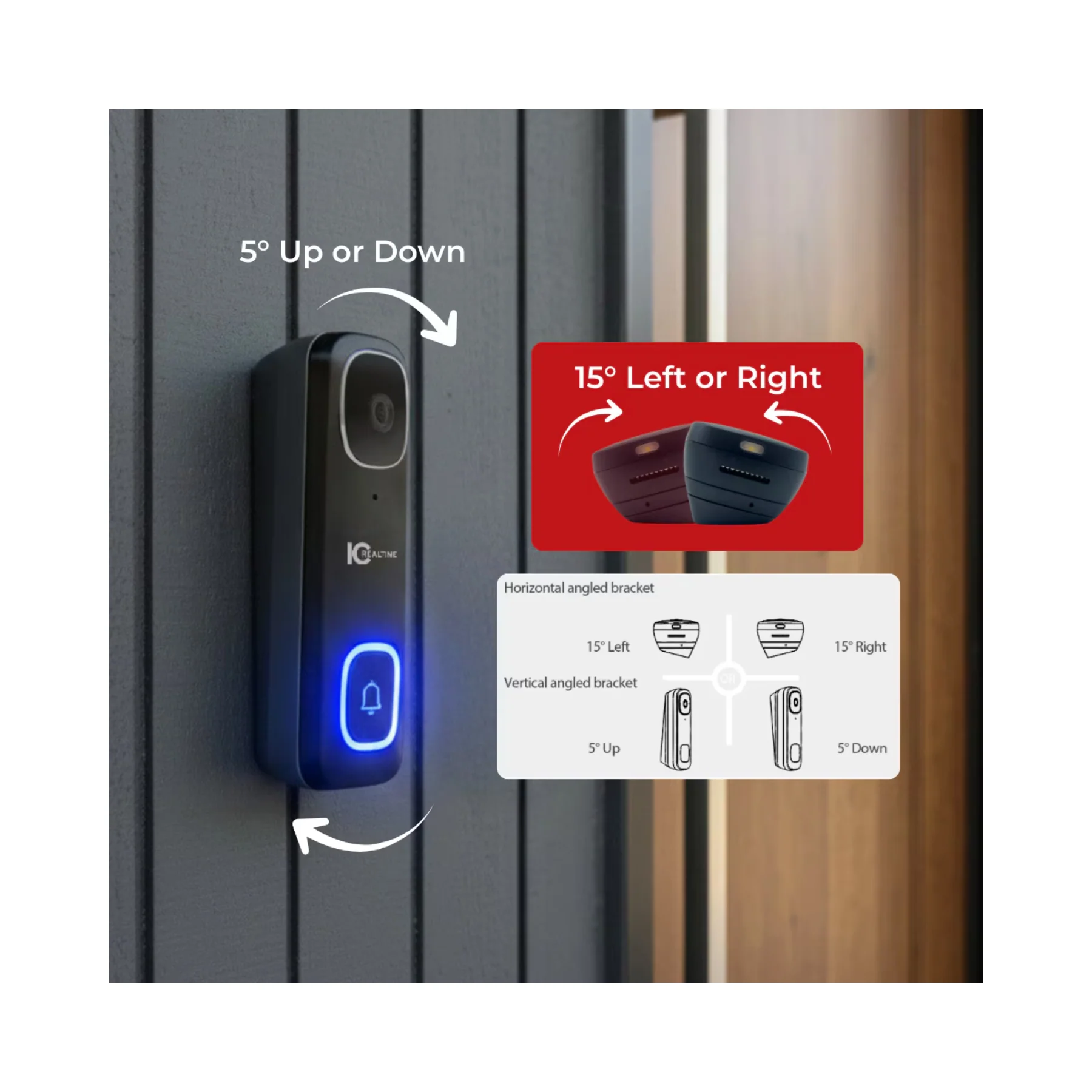 IC Realtime Dinger Pro 2 - 5MP Smart Dual Band Wi-Fi Video Doorbell - Clearance / Open Box - Image 8