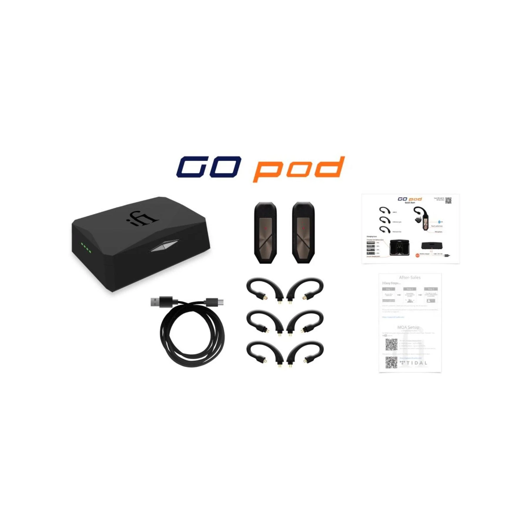 iFi Audio Go Pod Portable IEM Bluetooth DAC/AMP & Meze Audio Alba In Ear Monitor - Image 6