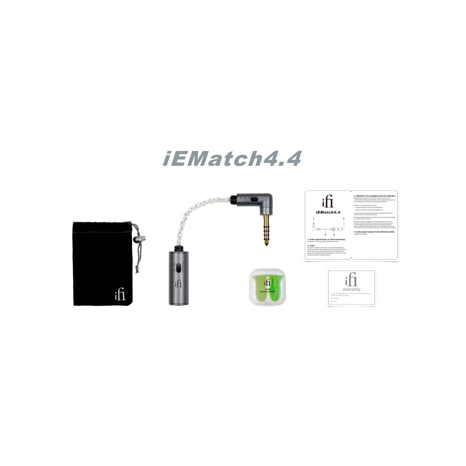 iFi Audio SilentPower iEMatch+ 4.4mm Optimizer/Attenuator - Image 2