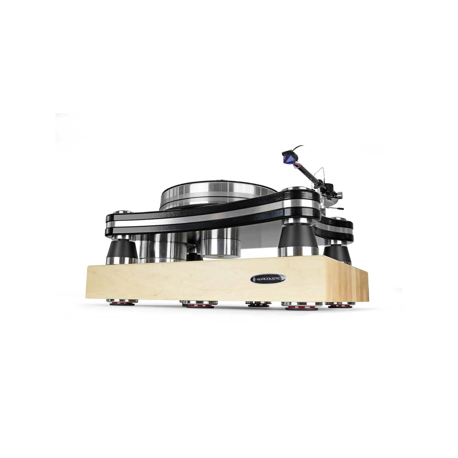 IsoAcoustics DELOS Series Turntable Isolation Platform - Maple - Image 2