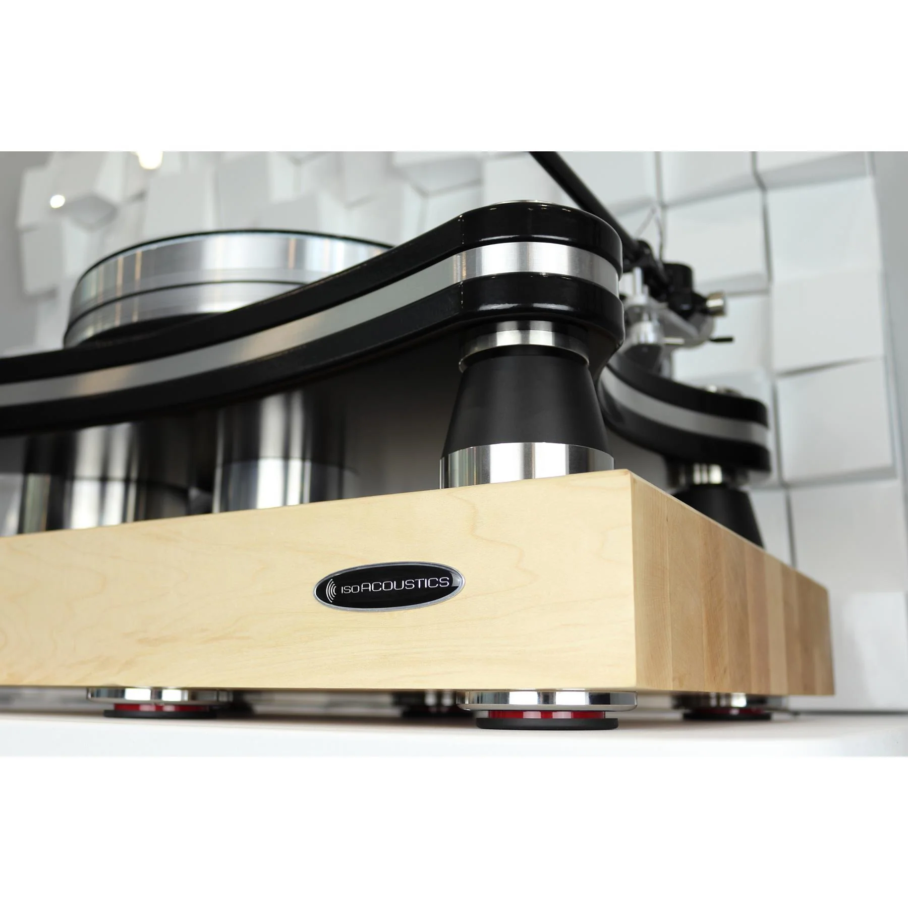 IsoAcoustics DELOS Series Turntable Isolation Platform - Maple - Image 9