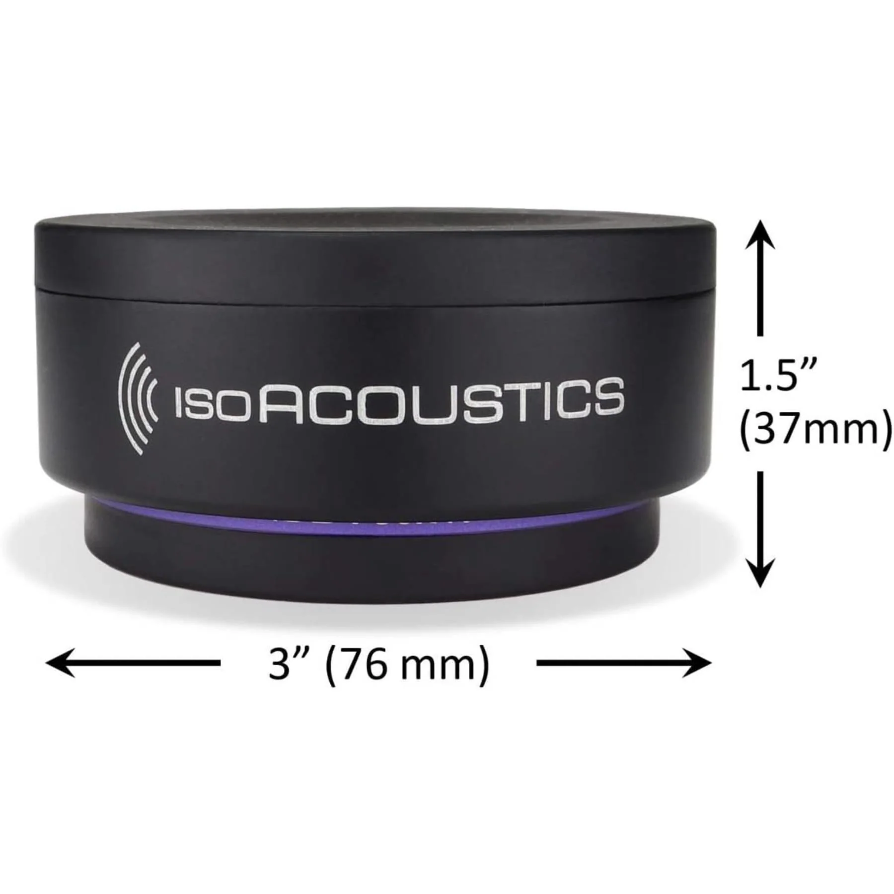 IsoAcoustics Iso-Puck Series Acoustic Isolators (Iso-Puck 76, 40 lbs or Less/Unit, 2-Pack) - Image 3