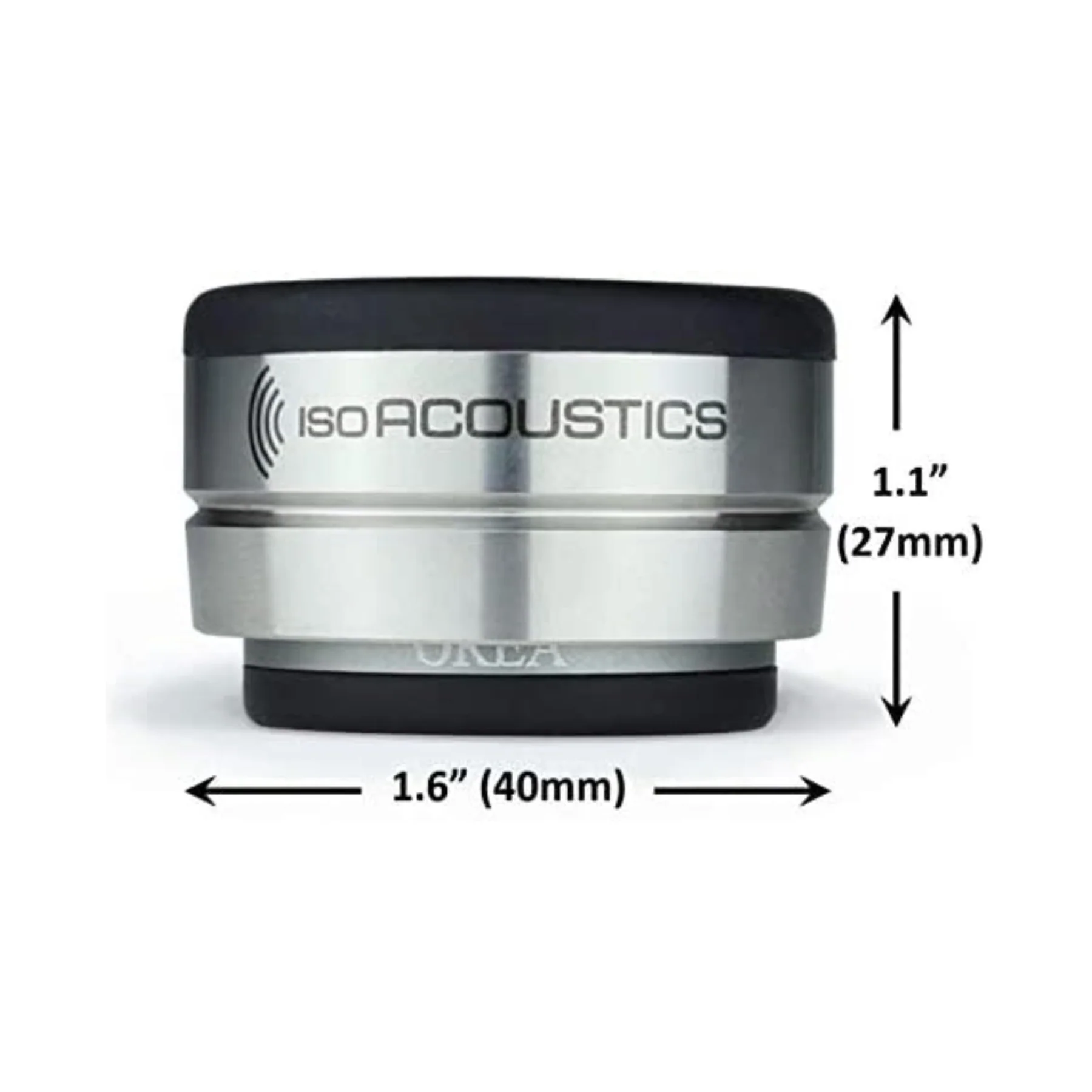 IsoAcoustics OREA Series Speaker and Audio Component Isolation Feet (Graphite - 4 lbs Per Unit) - Clearance / Open Box - Image 2