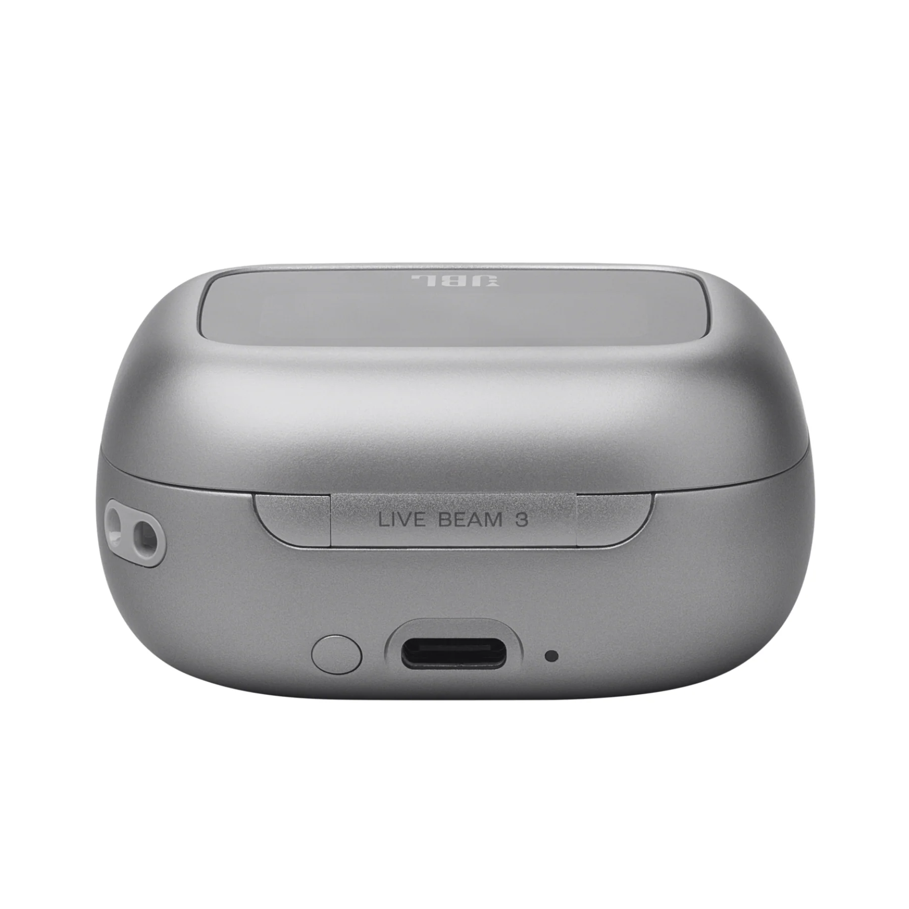JBL Live Beam 3 True Wireless Noise-Cancelling Earbuds with Smart Charging Case (Silver) - Clearance / Open Box - Image 3