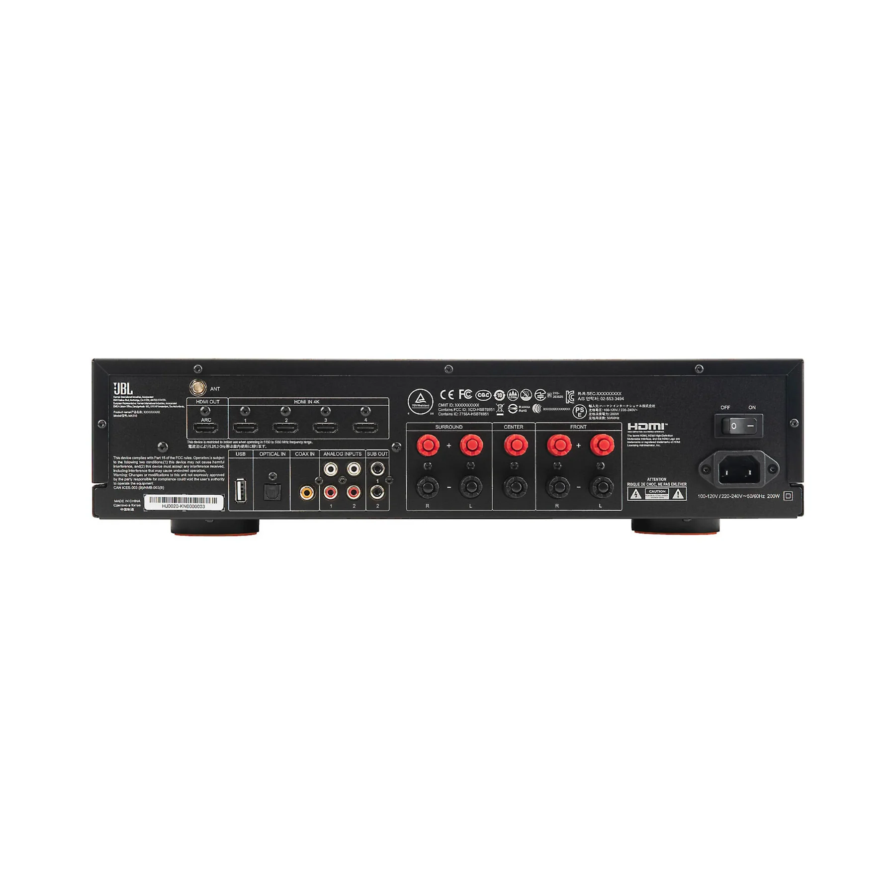 JBL MA310 5.2 Channel 4K AV Receiver - Clearance / Open Box - Image 8