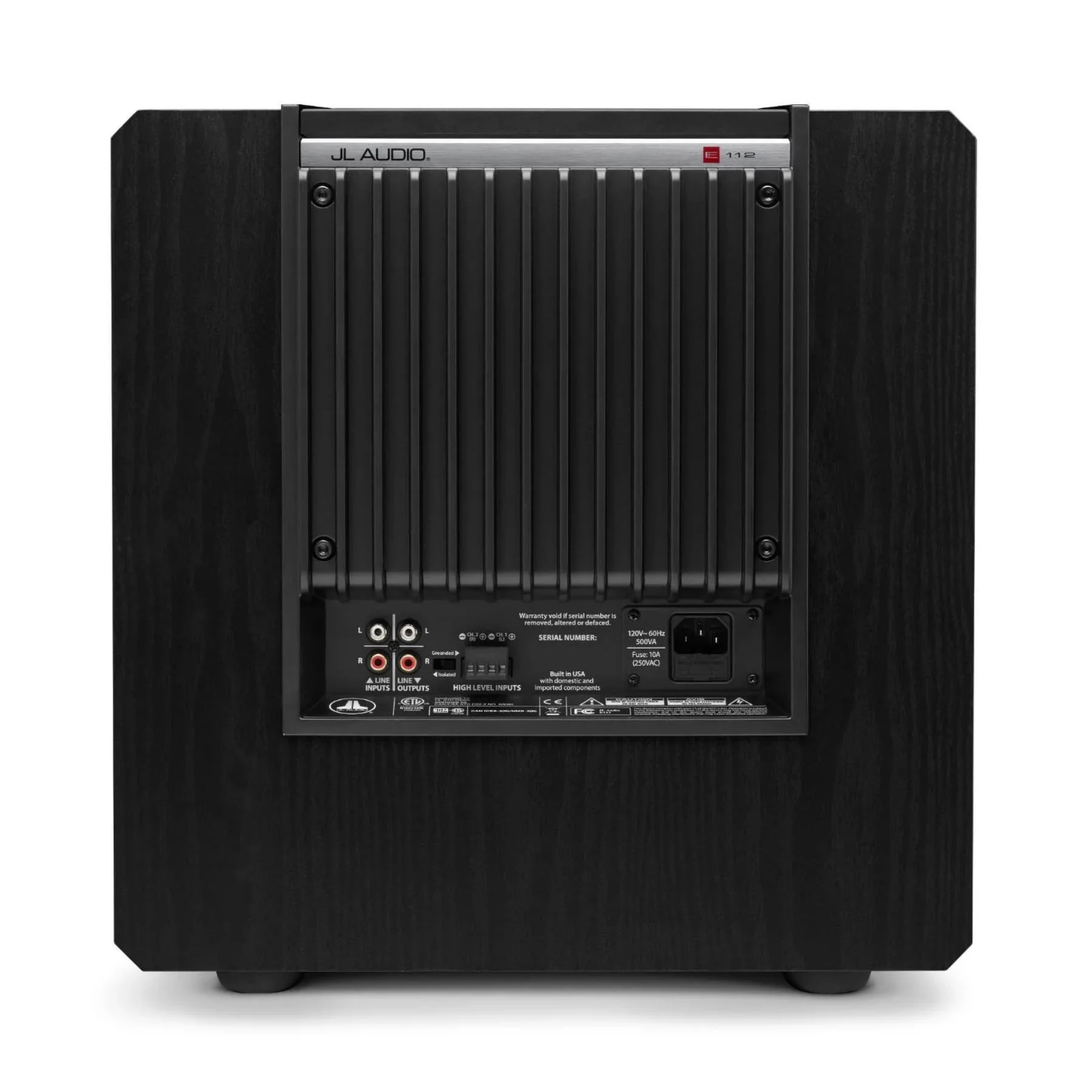 JL Audio E-Sub e112-ASH Black Ash 12" Powered Subwoofer - Clearance / Open Box - Image 7