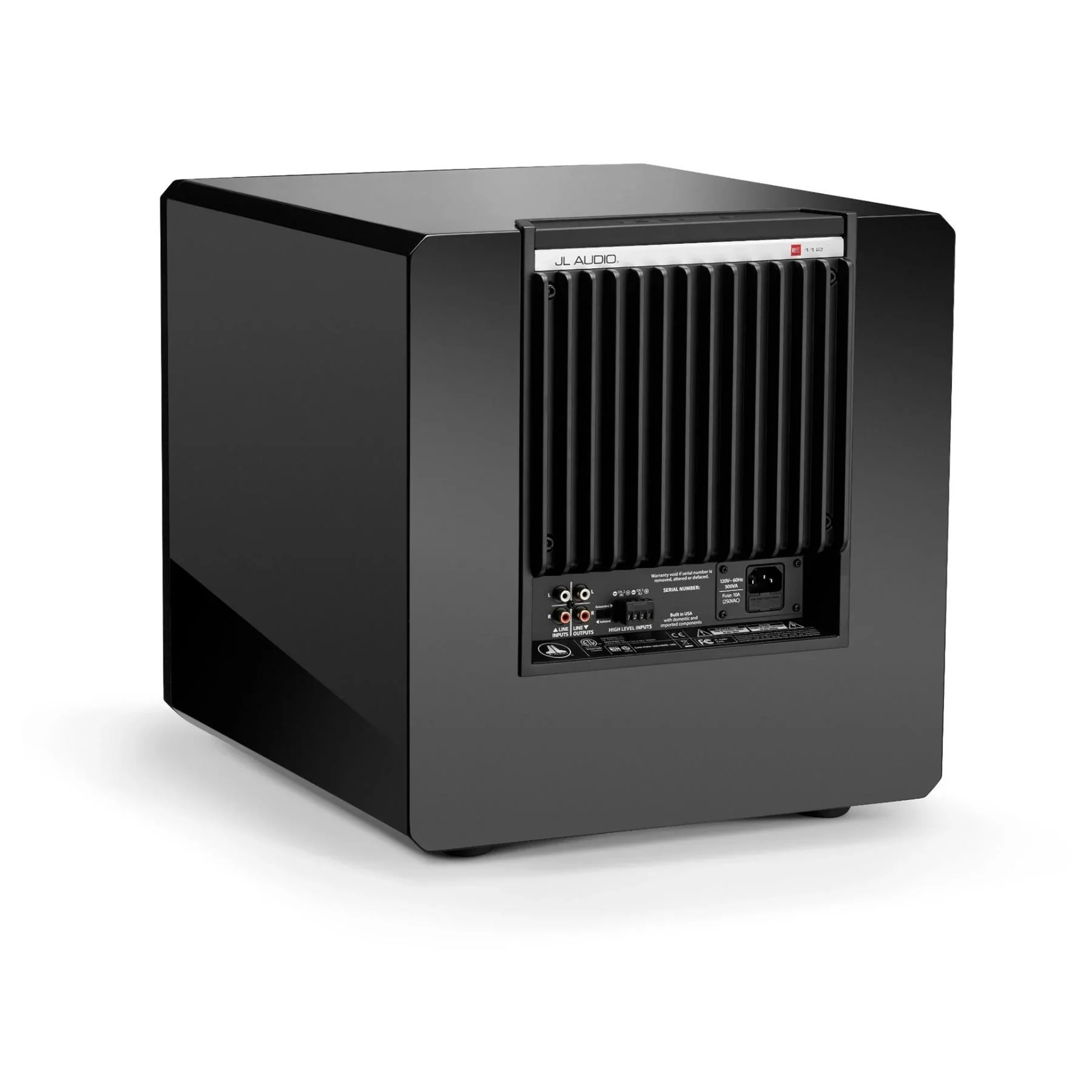 JL Audio E-Sub e112-GLOSS Gloss Black 12" Powered Subwoofer - Image 6
