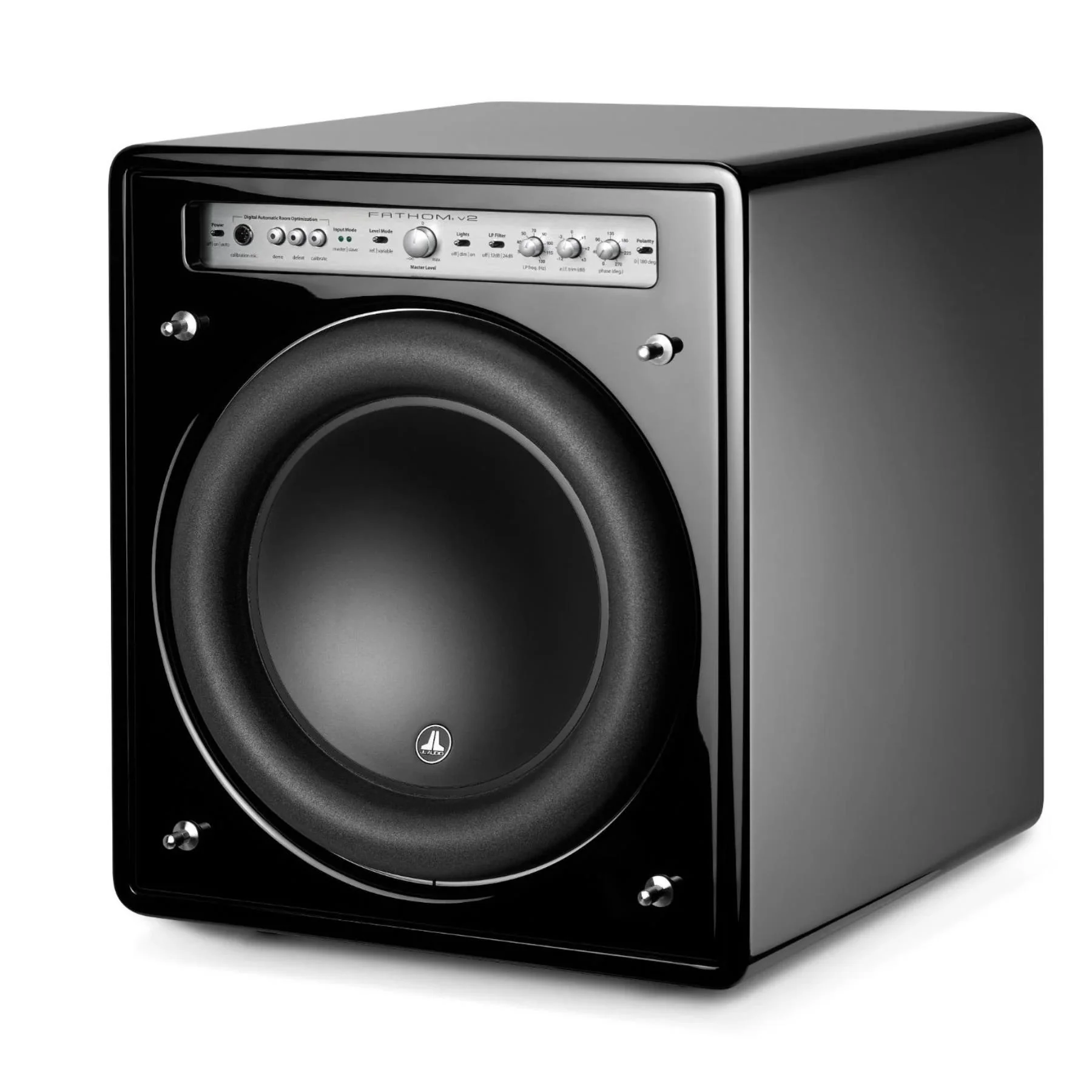JL Audio Fathom f112v2 Gloss Black 12-inch Powered Subwoofer - Image 2