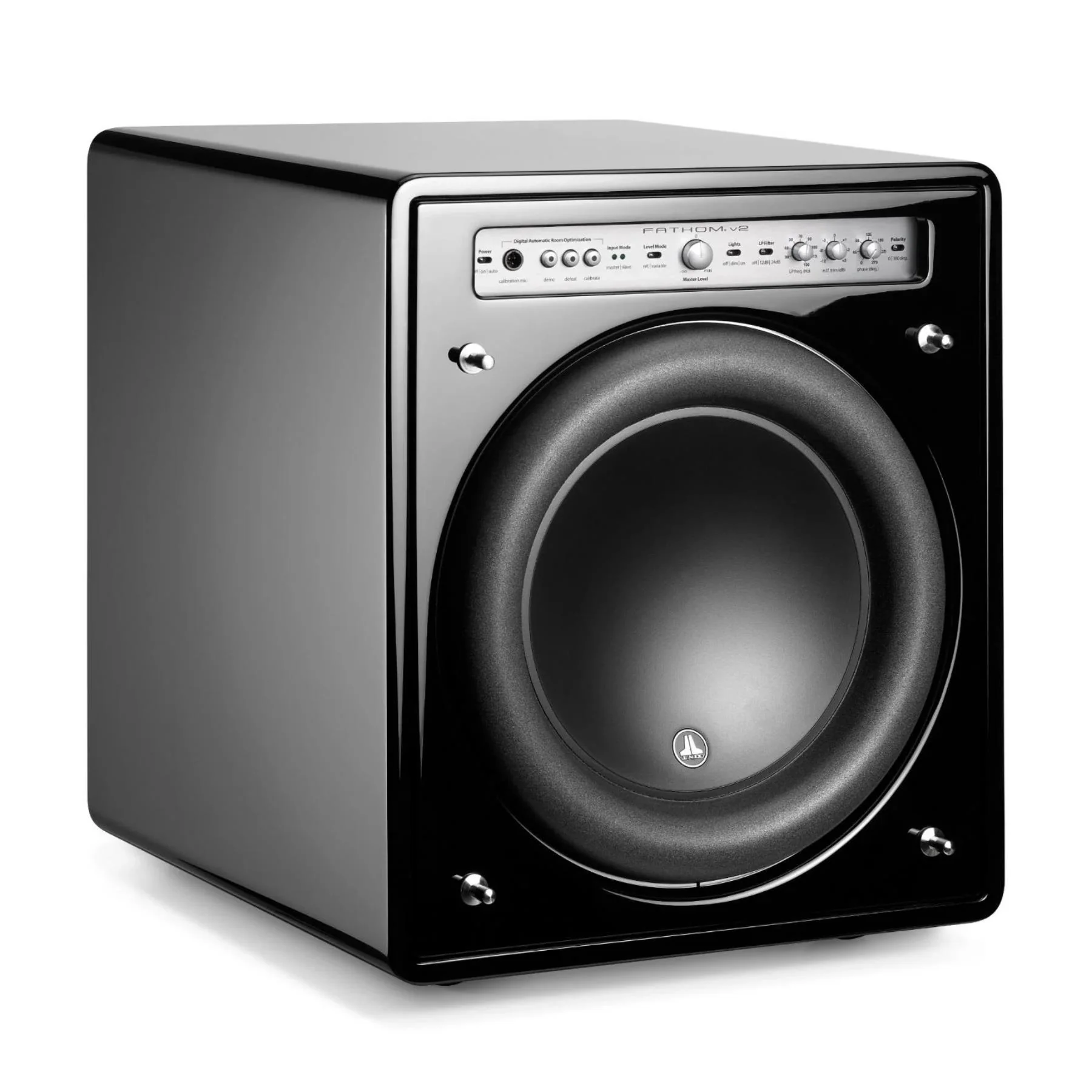 JL Audio Fathom f112v2 Gloss Black 12-inch Powered Subwoofer - Image 4