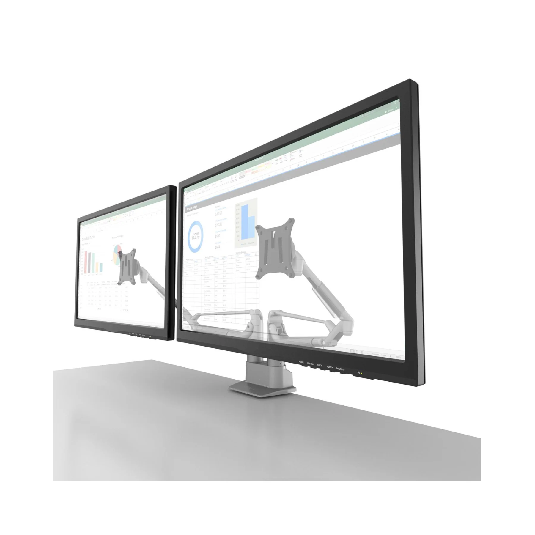 Kanto DMS2000 Dual Arm Desktop Monitor Mount - Clearance / Open Box - Image 16
