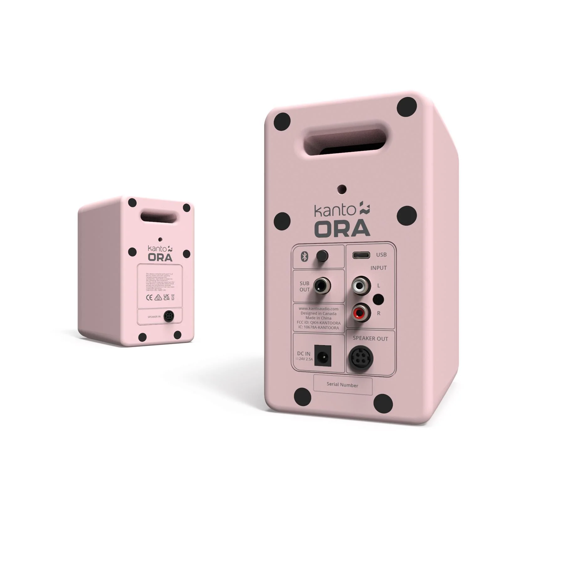 Kanto ORA Reference Desktop Speakers - Matte Pink - Image 5