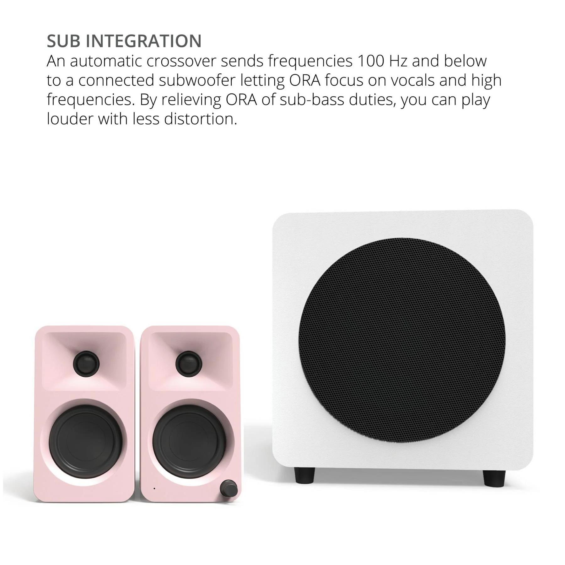 Kanto ORA Reference Desktop Speakers - Matte Pink - Image 7