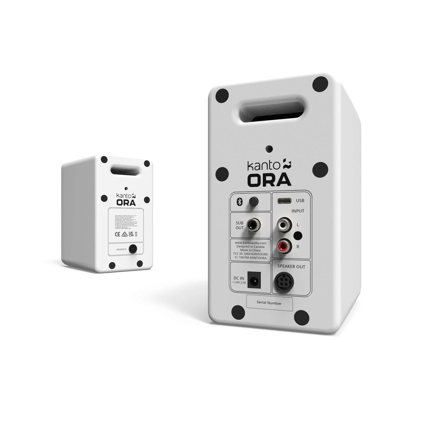 Kanto ORA Reference Desktop Speakers - Matte White - Image 3