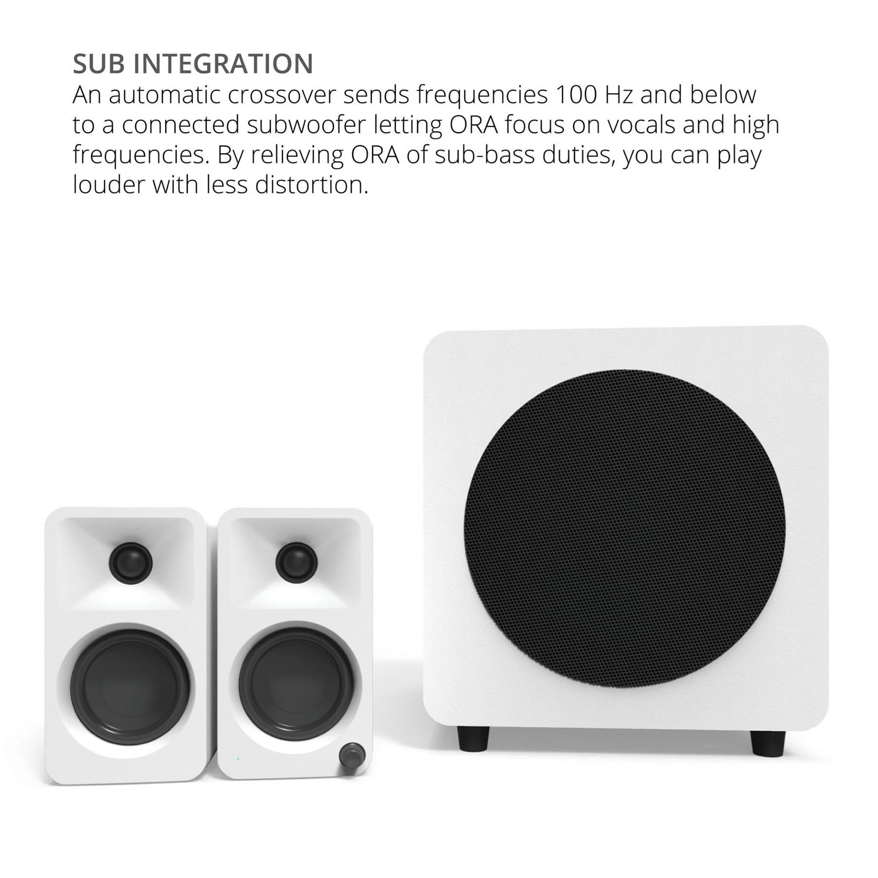 Kanto ORA Reference Desktop Speakers - Matte White - Image 5