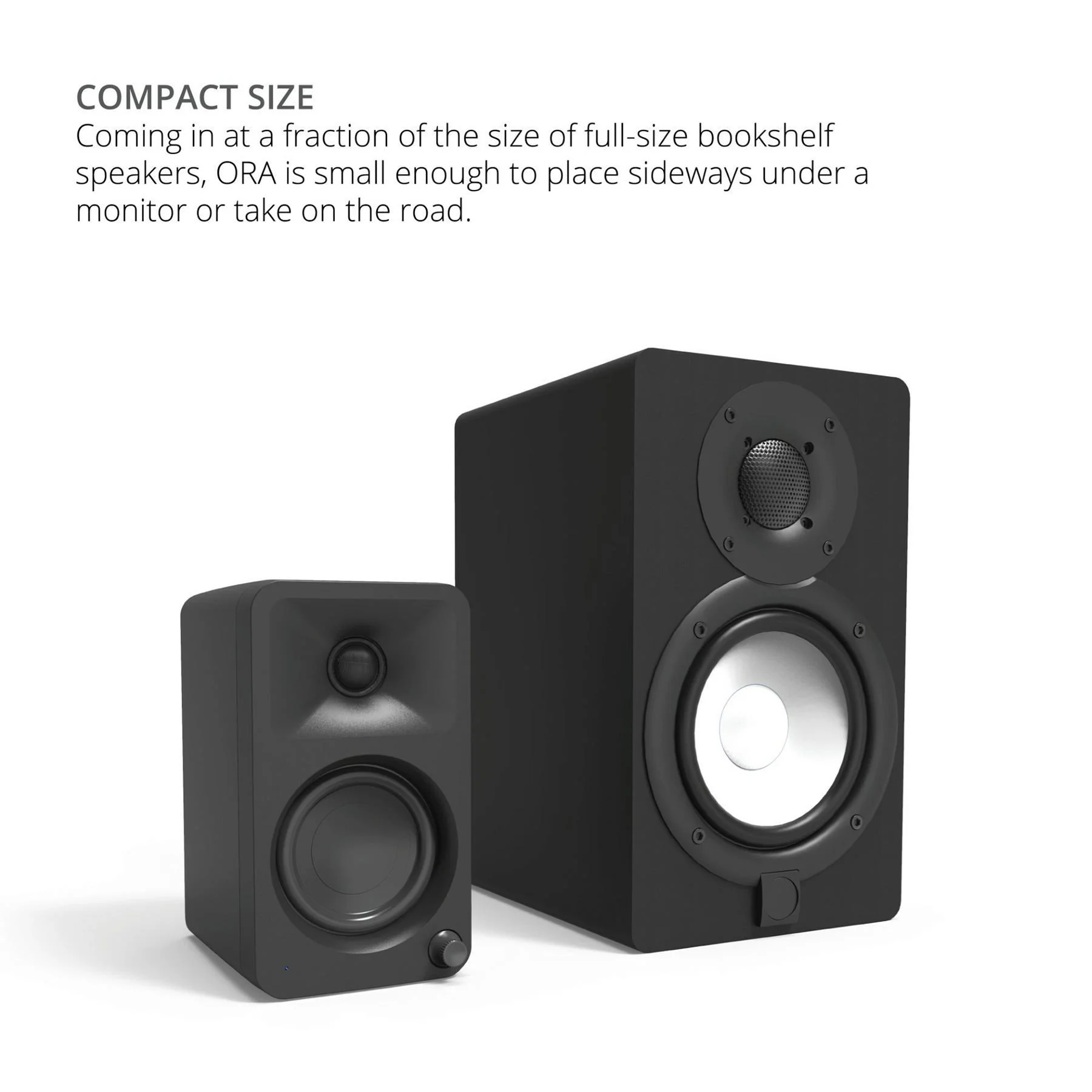 Kanto ORA Reference Desktop Speakers - Matte White - Image 7