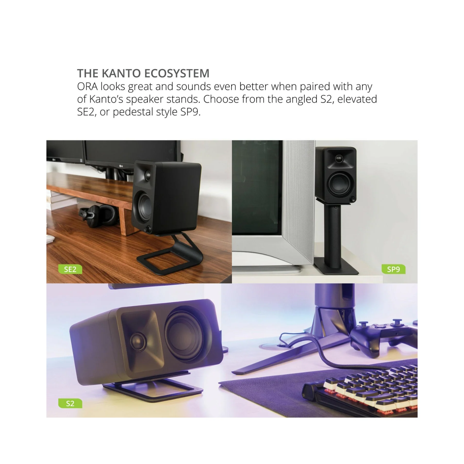 Kanto ORA Reference Desktop Speakers (Matte White) - Clearance / Open Box - Image 10