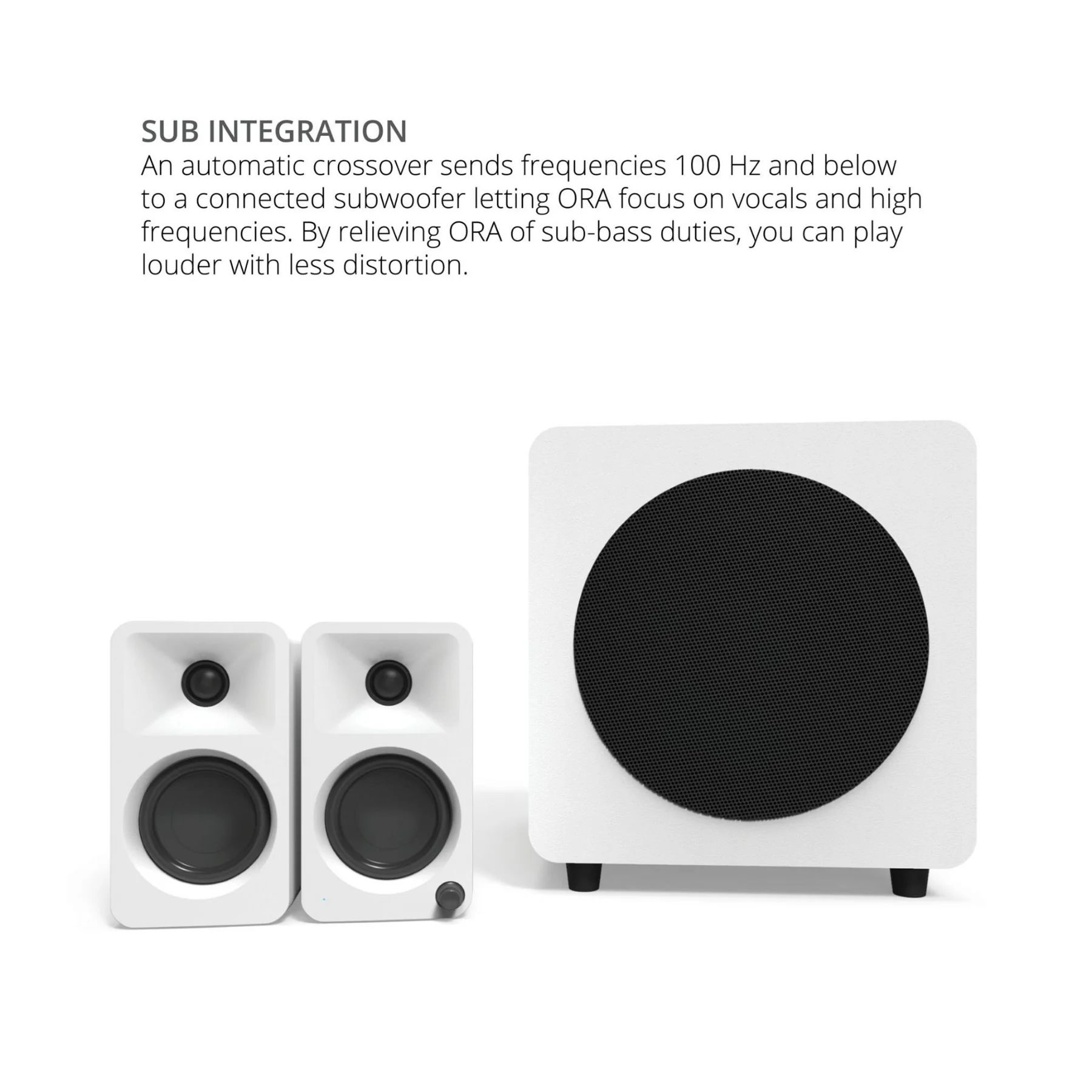 Kanto ORA Reference Desktop Speakers (Matte White) - Clearance / Open Box - Image 5