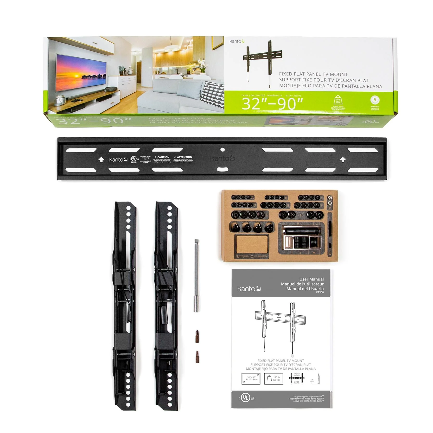 Kanto PF300 Low‑Profile Fixed TV Mount - Image 3