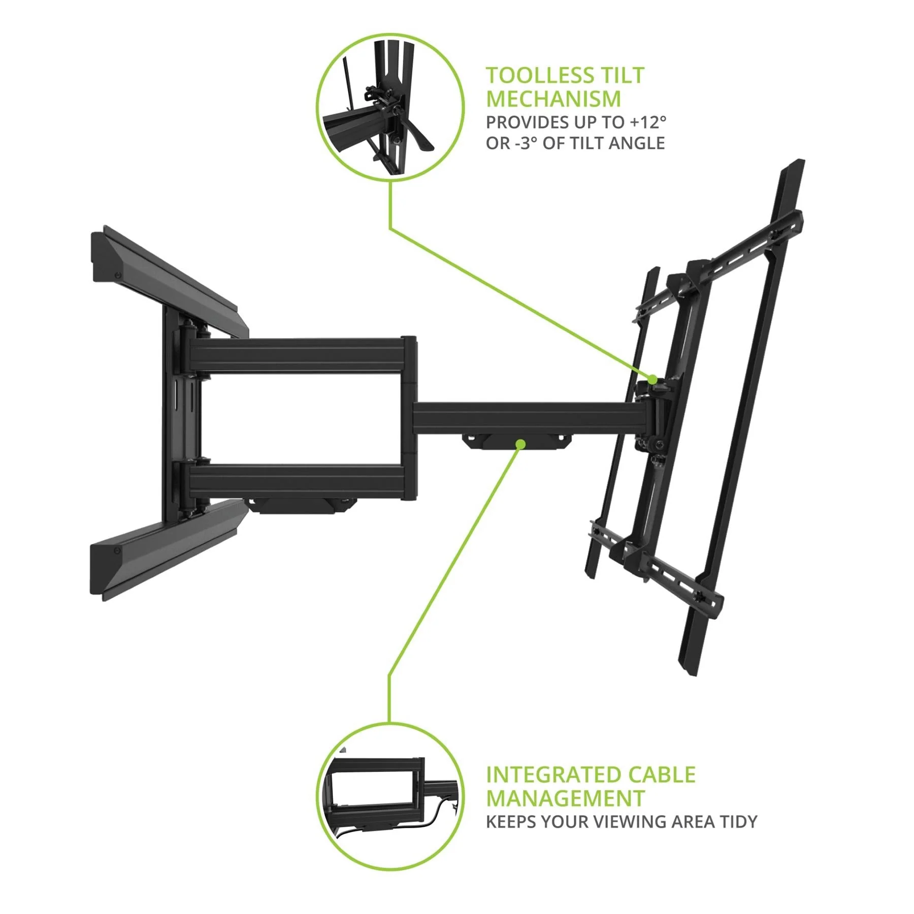 Kanto PMX800 Pro Full Motion TV Mount for Large Screens - Image 3