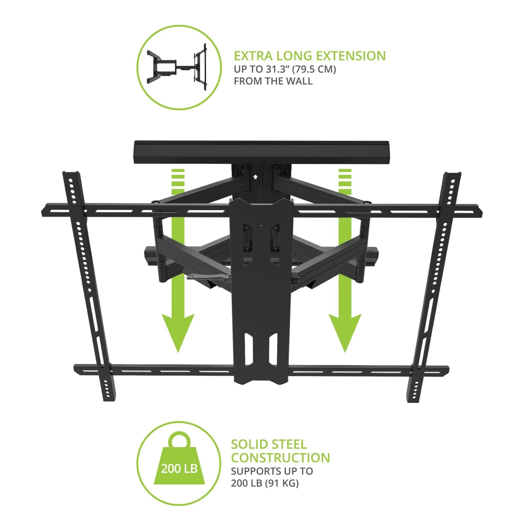 Kanto PMX800 Pro Full Motion TV Mount for Large Screens - Image 4
