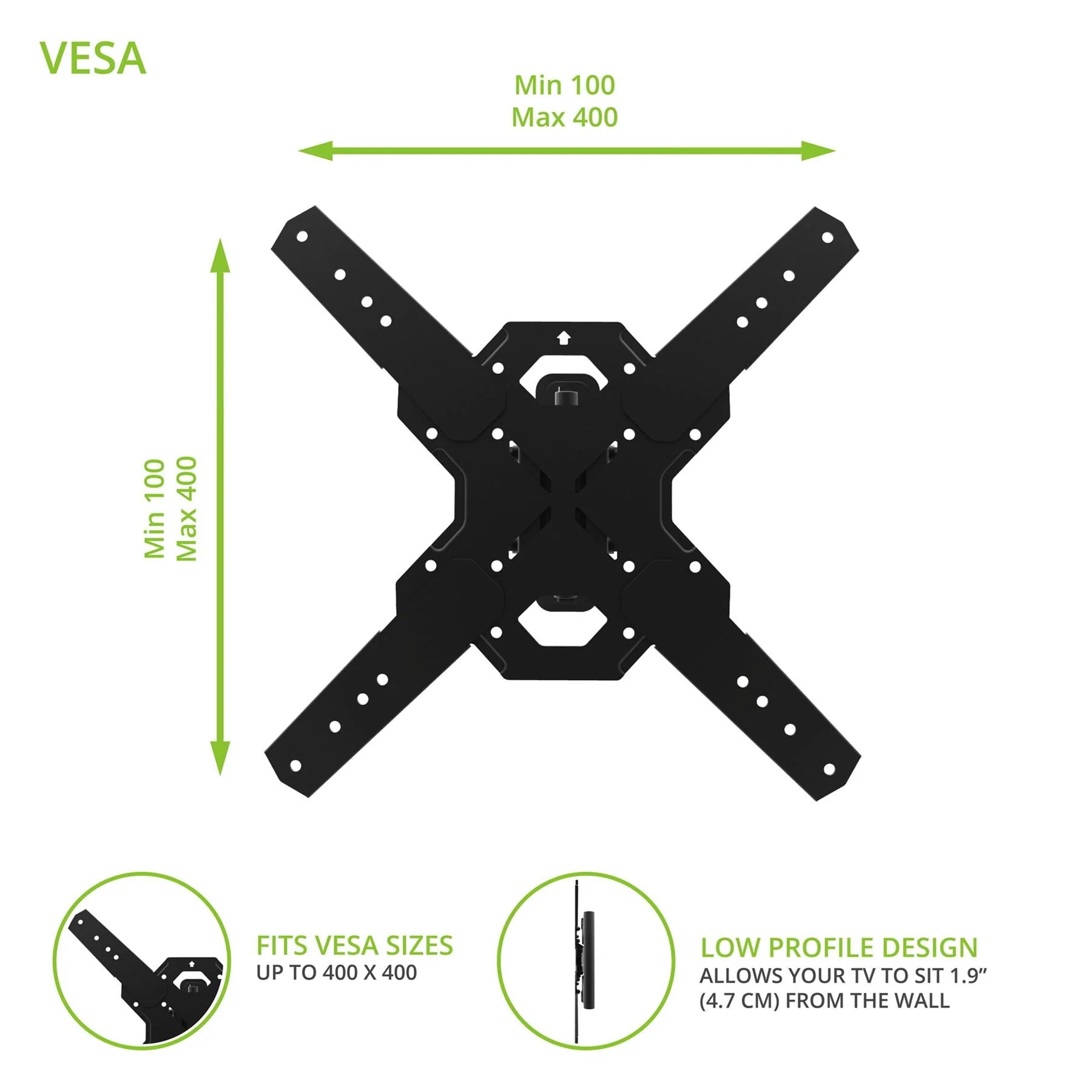 Kanto PS300 Single‑Stud Full Motion TV Mount - Image 7