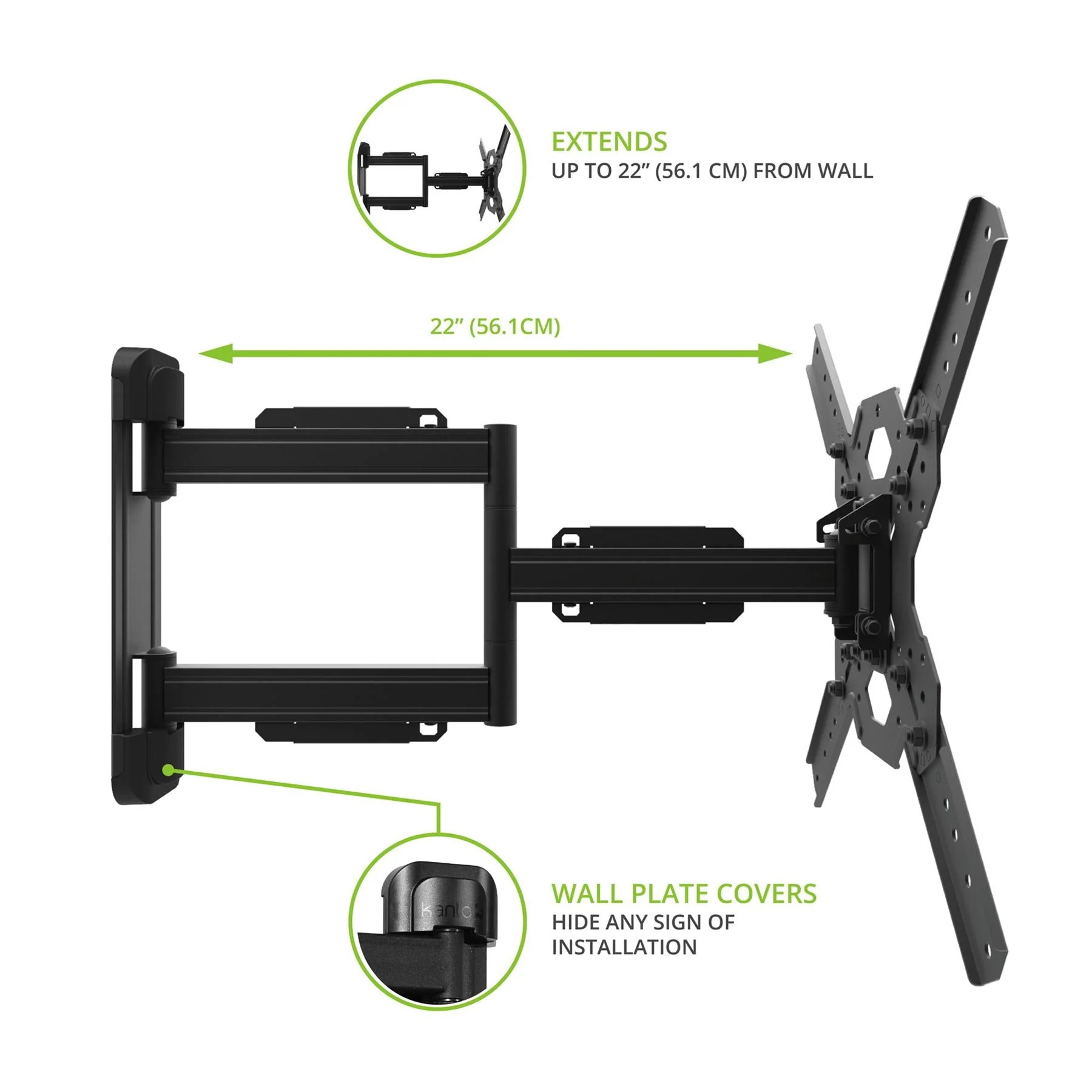 Kanto PS300 Single‑Stud Full Motion TV Mount - Image 9