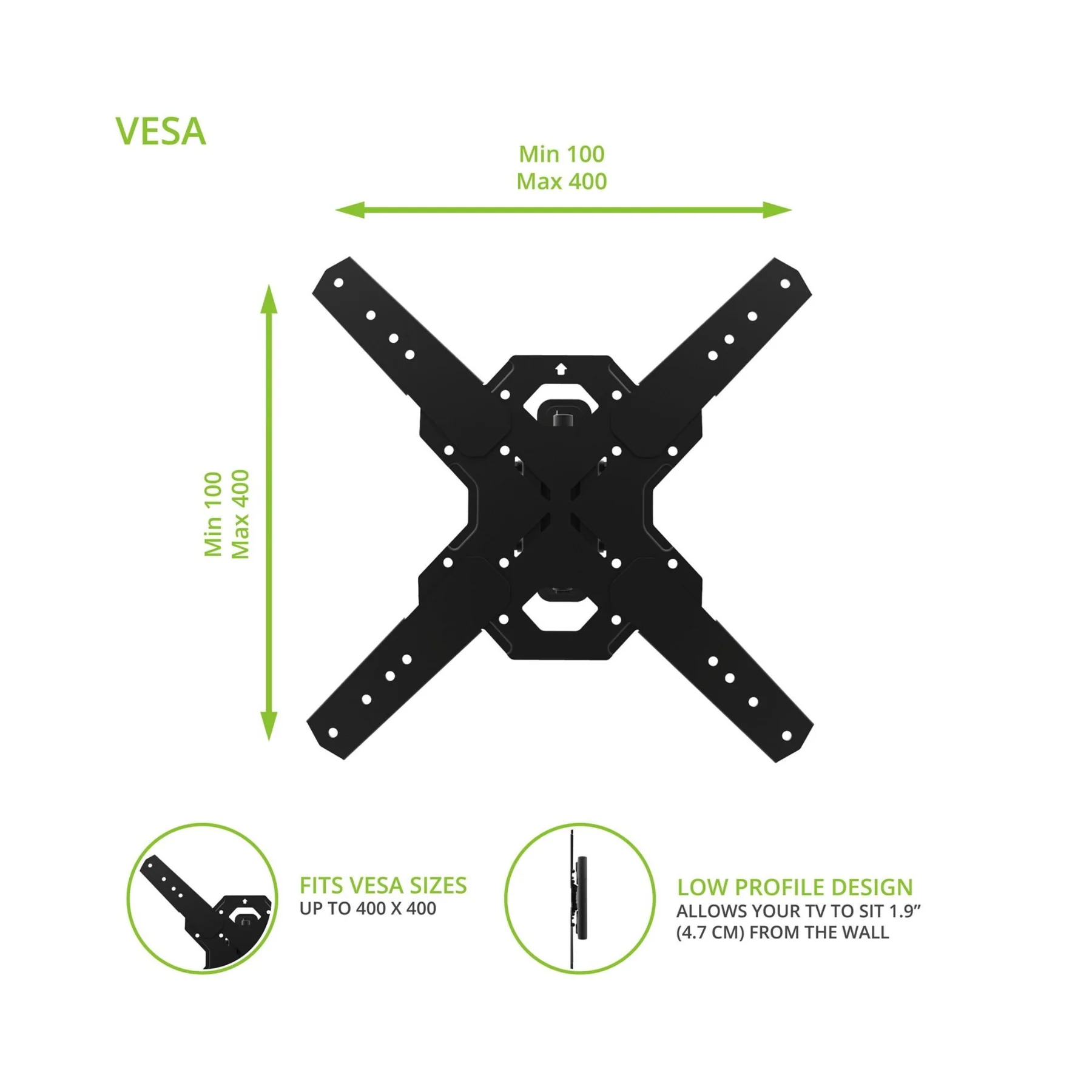 Kanto PS300 Single‑Stud Full Motion TV Mount - Clearance / Open Box - Image 7