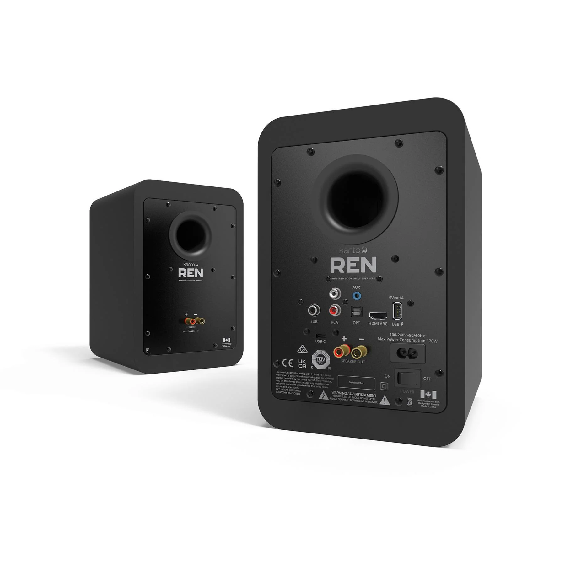 Kanto REN Powered Speakers with HDMI ARC, USB-C and Bluetooth 5.3 - Clearance / Open Box - Image 14